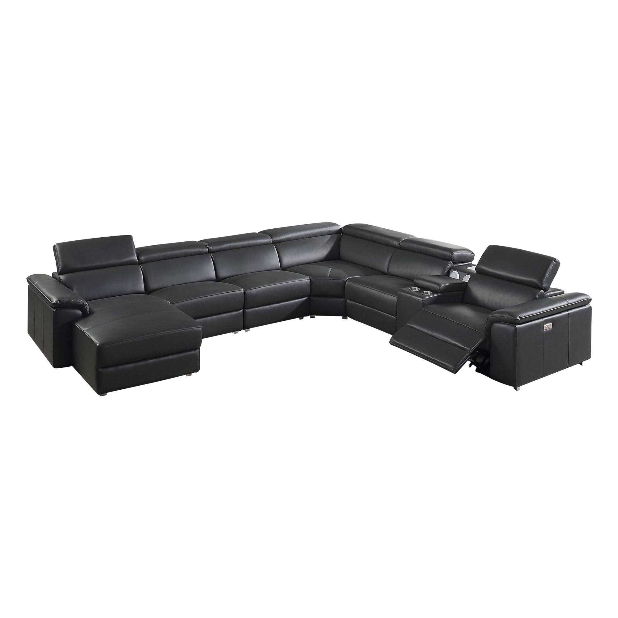 Right/left Reclining Corner Sectional With Bluetooth Speakers & Usb Interface