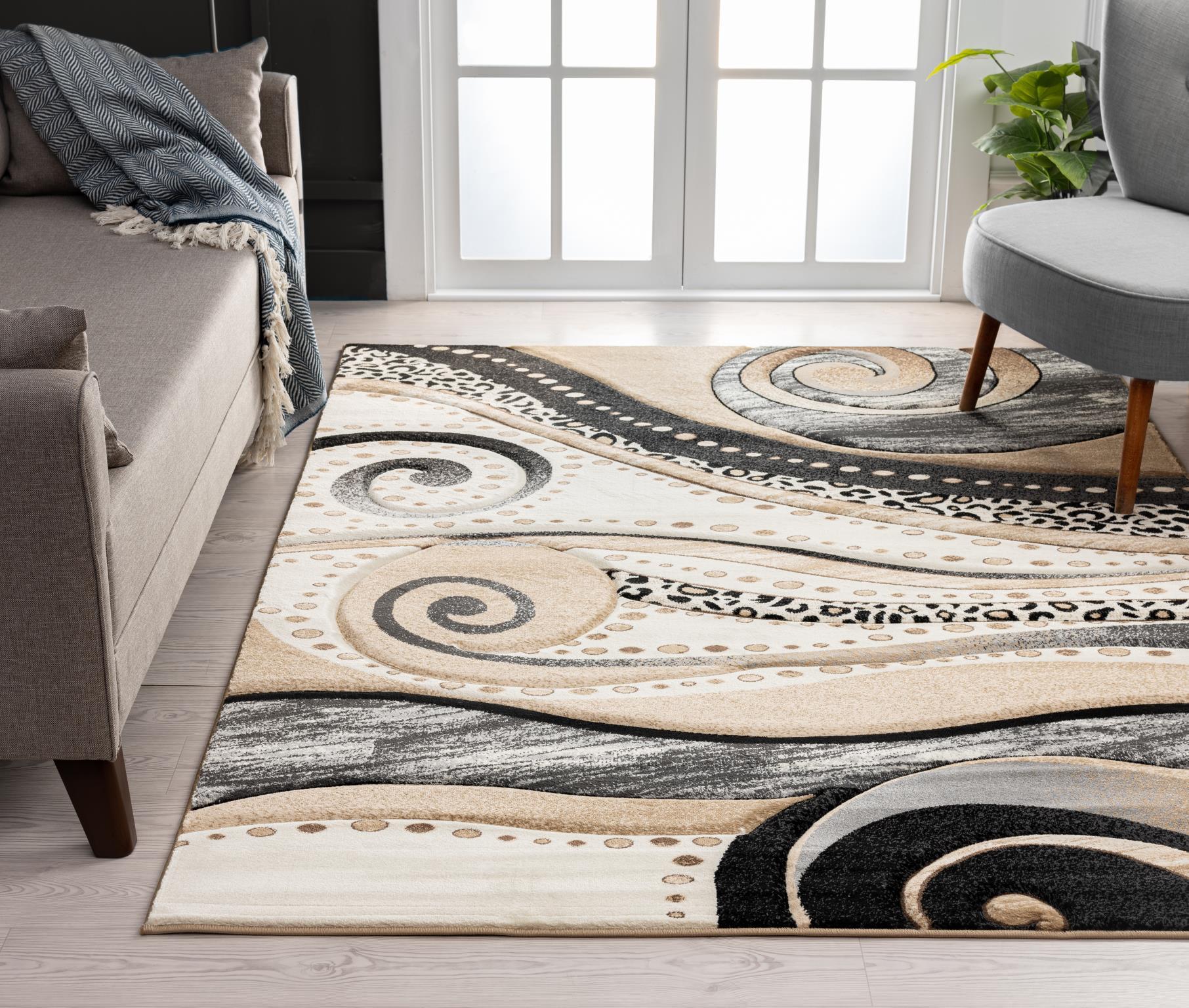 MDA Furniture RHODES Area Rug - 7'11'' x 10'6'' - RD06811 | Meri Furniture