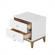 Elegant Ivory Lacquer Night Stand