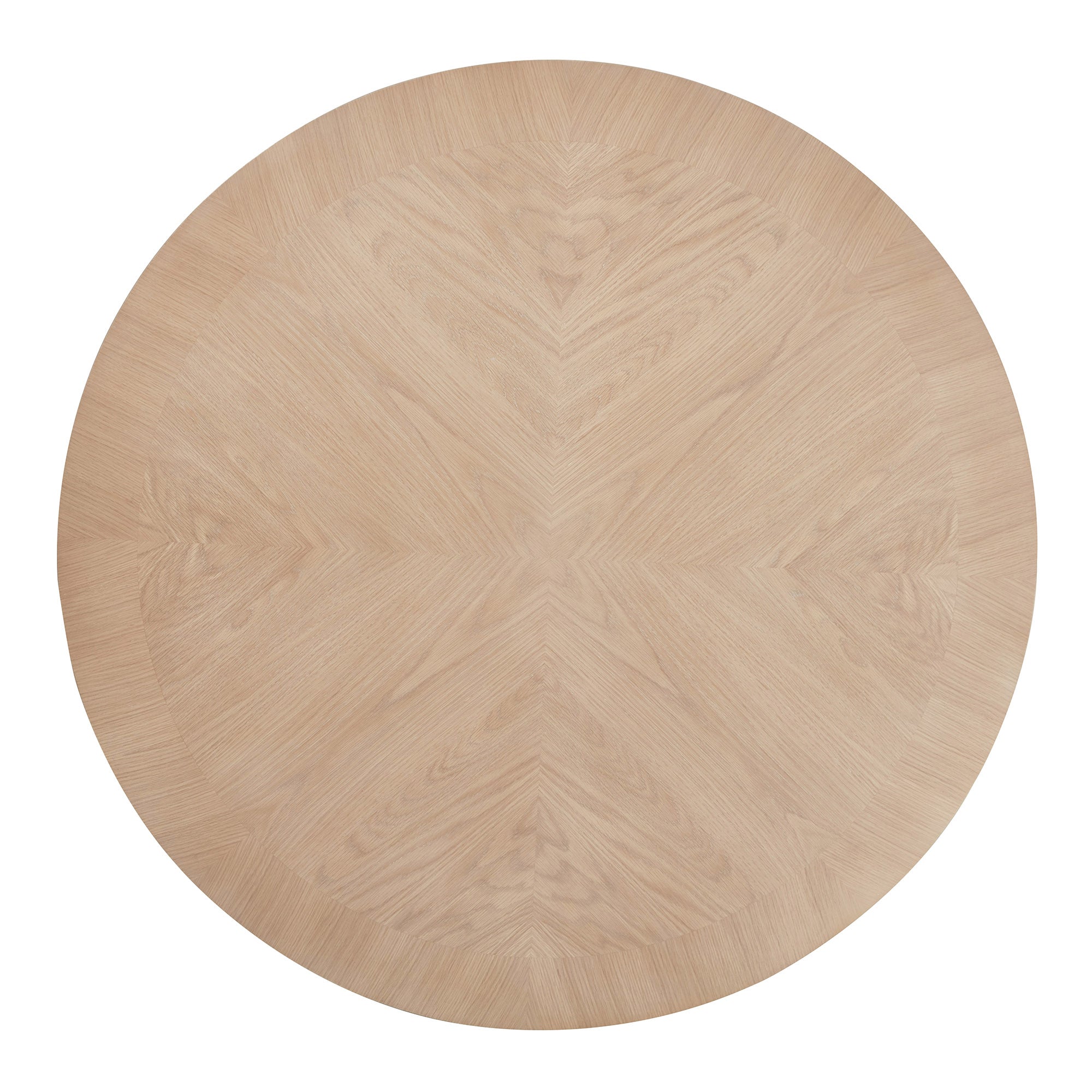 Oak Veneer Round Dining Table