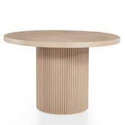 Oak Veneer Round Dining Table