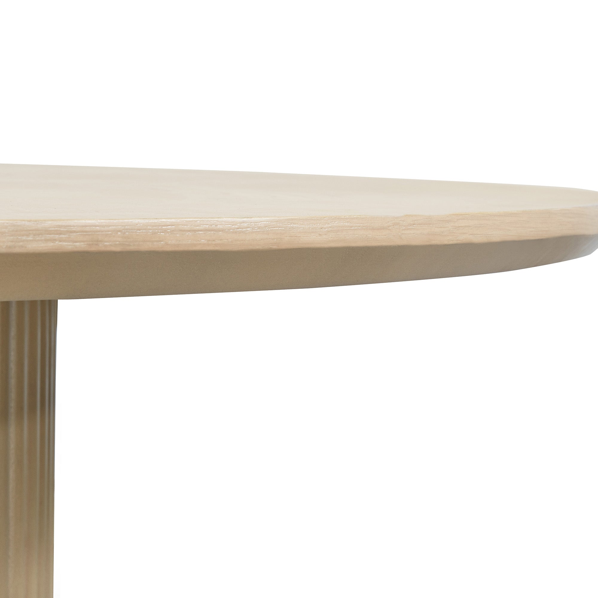 Oak Veneer Round Dining Table