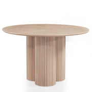 Oak Veneer Round Dining Table