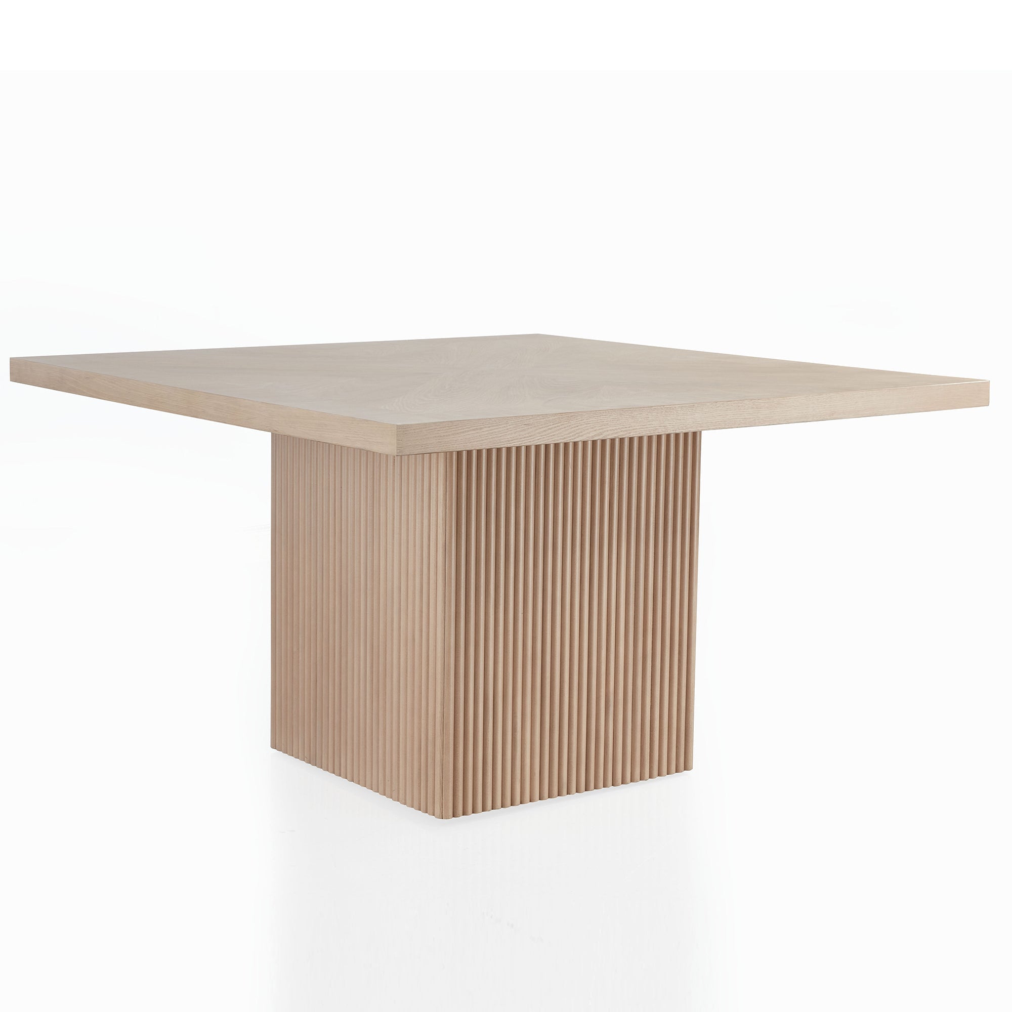 Oak Veneer Square Dining Table