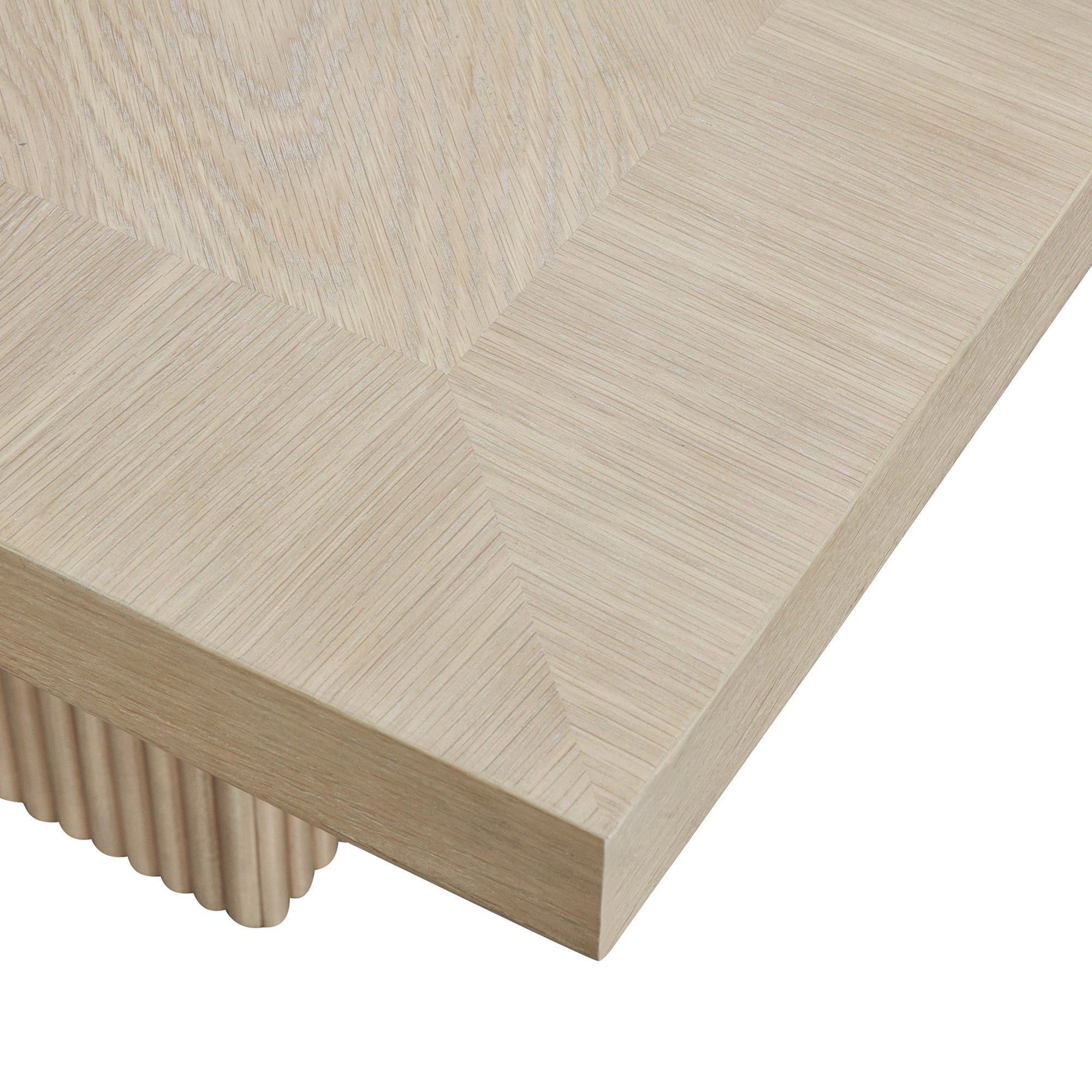 Oak Veneer Square Dining Table