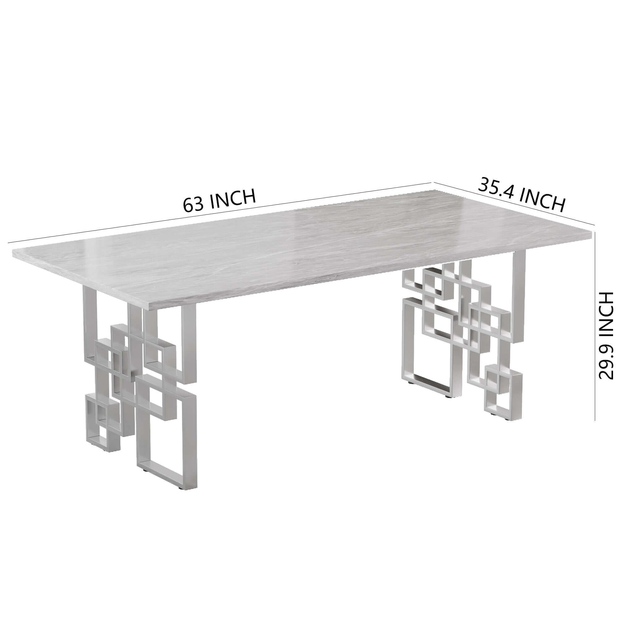 Rectangular Marble Dining Table