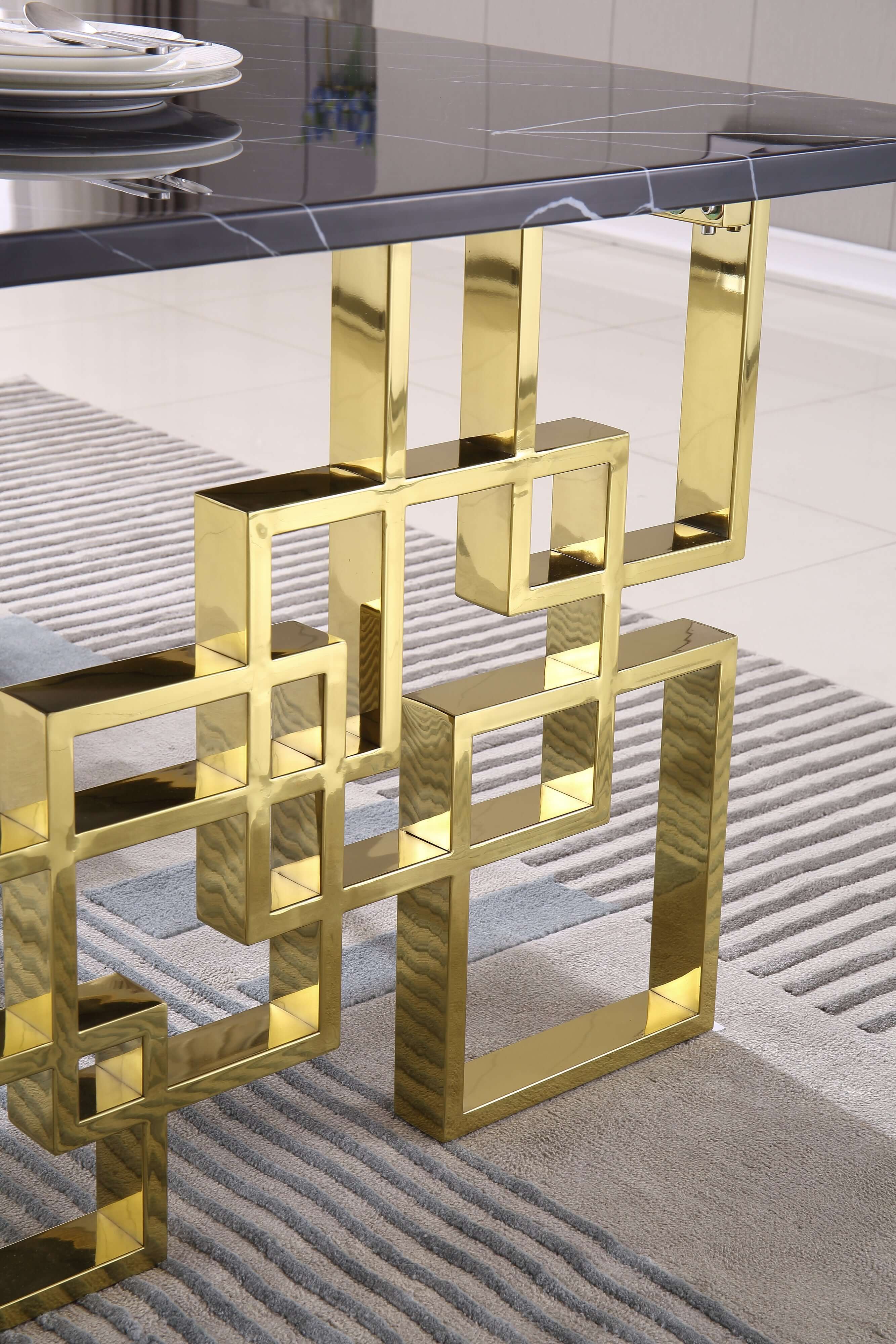 Rectangular Marble Dining Table