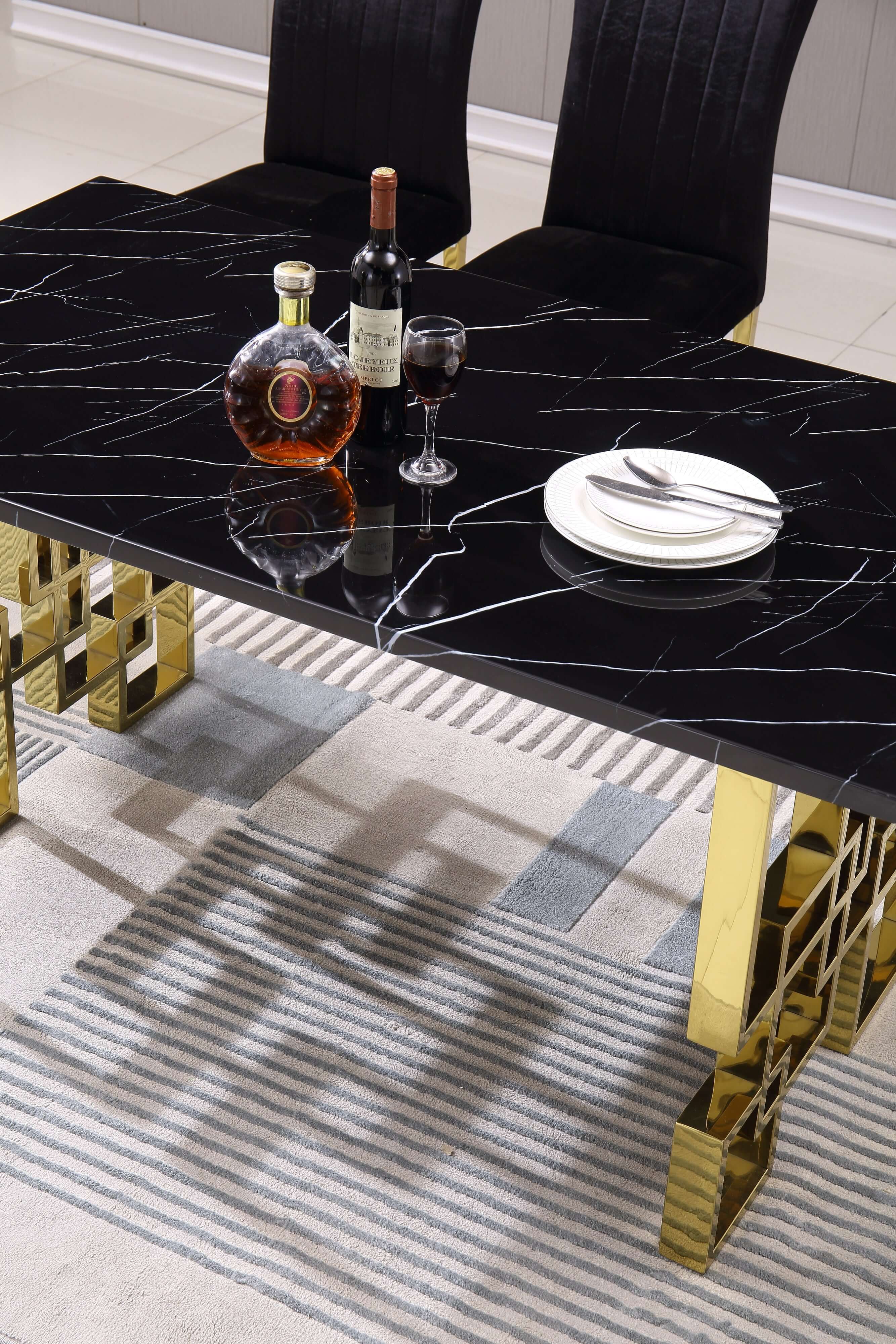Rectangular Marble Dining Table