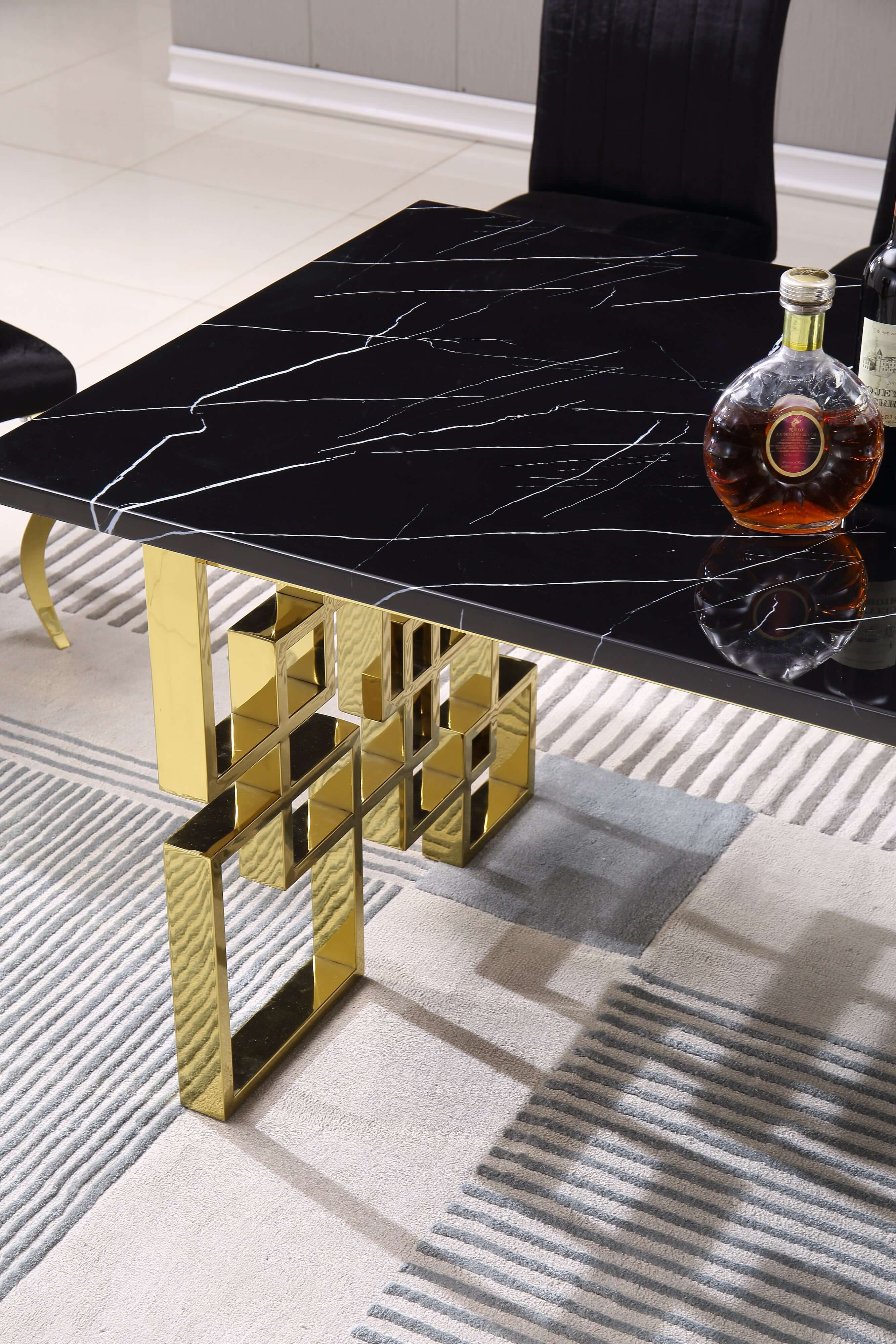 Rectangular Marble Dining Table
