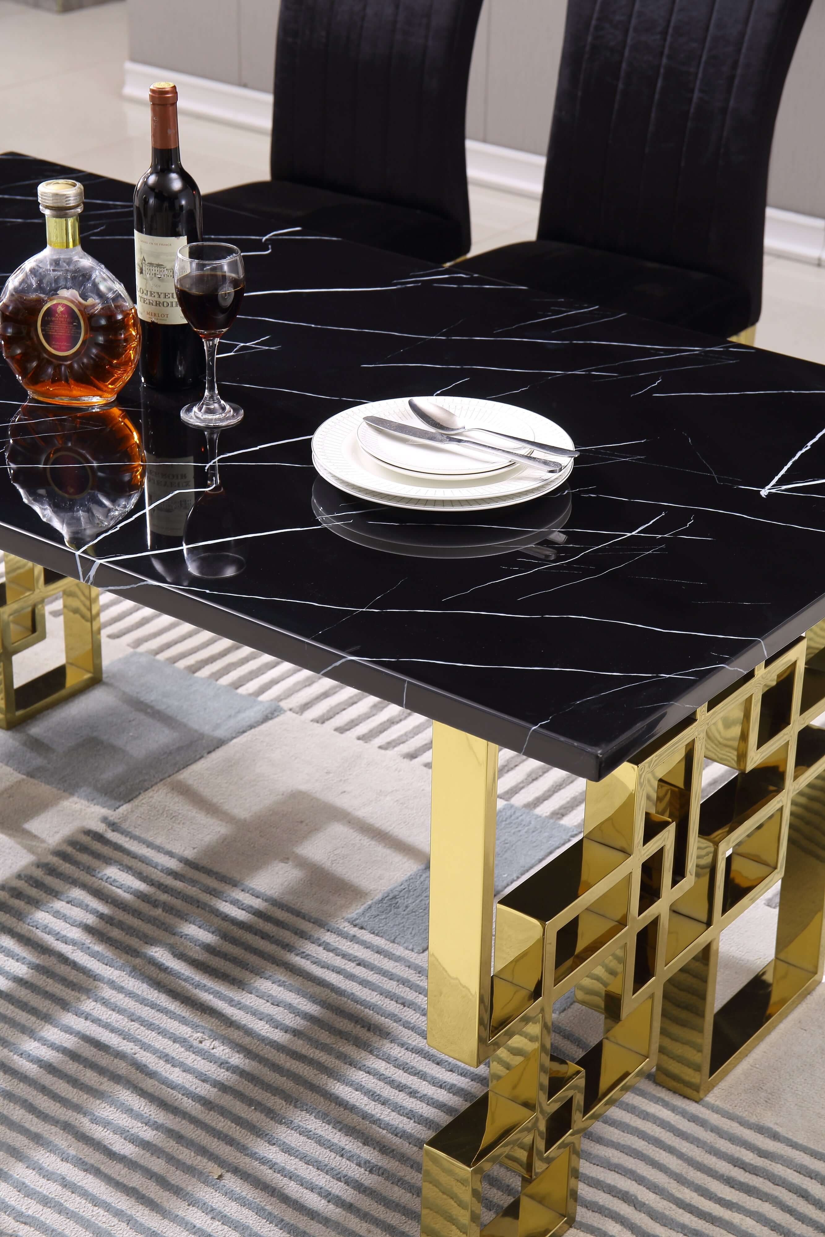 Rectangular Marble Dining Table