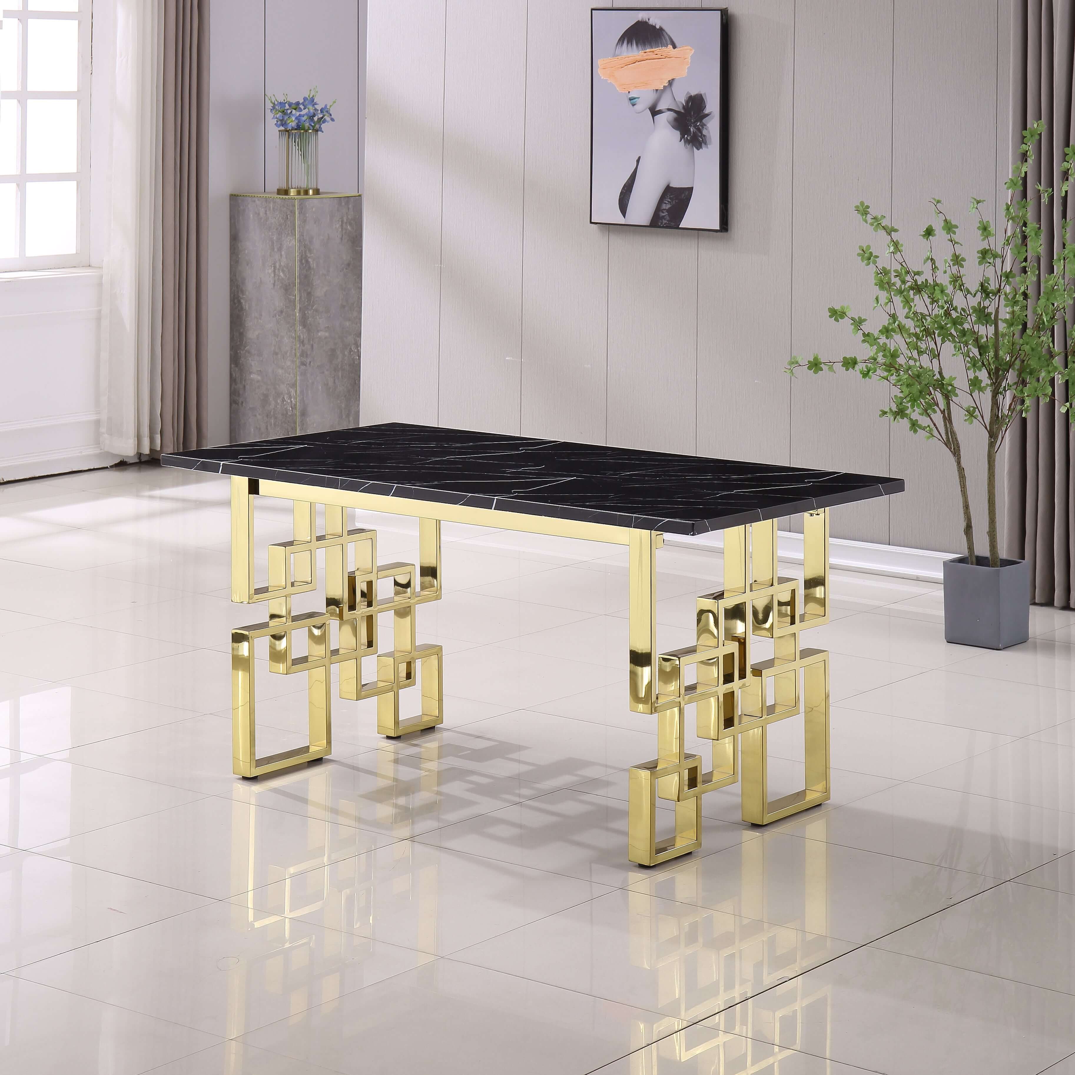 Rectangular Marble Dining Table