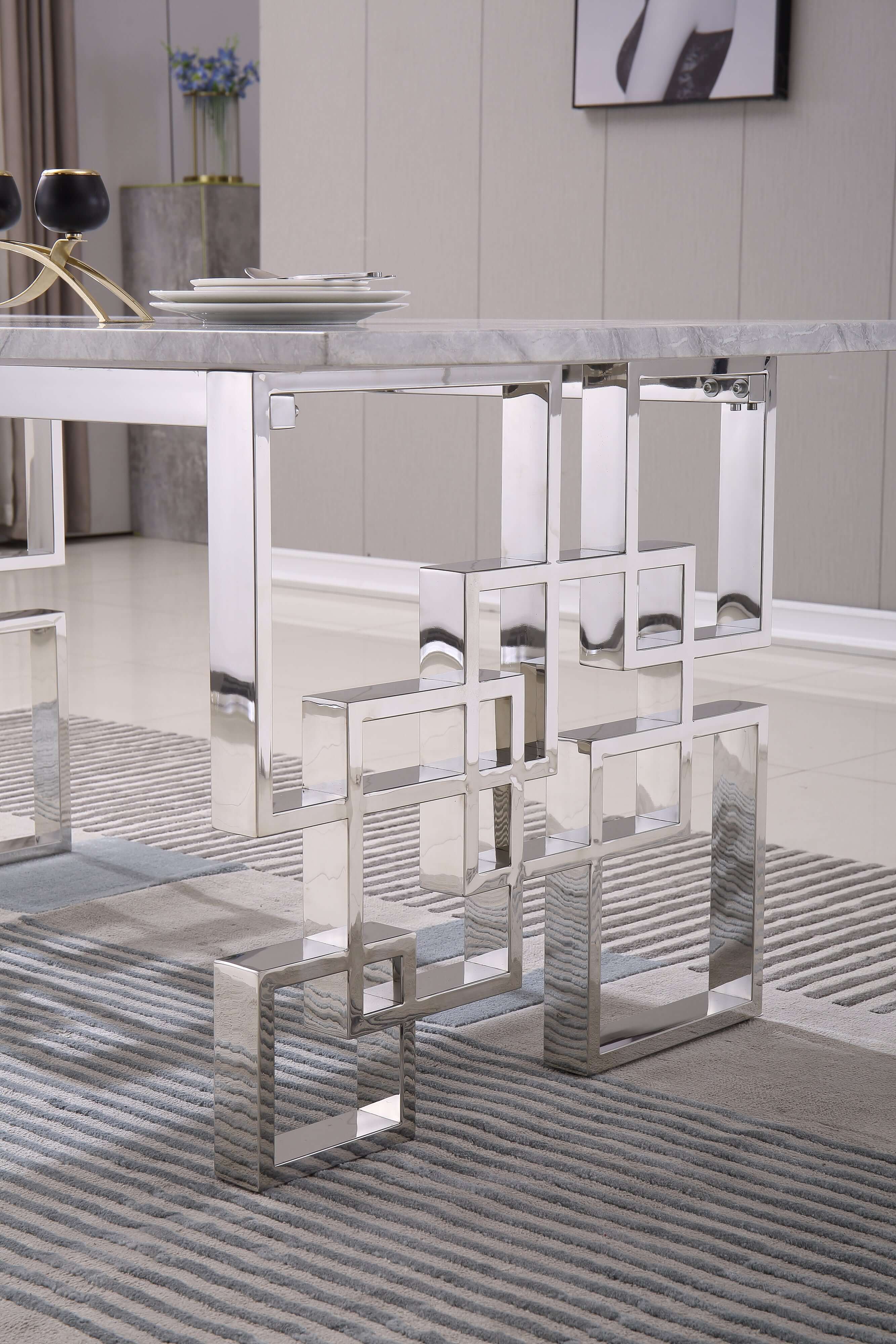 Rectangular Marble Dining Table