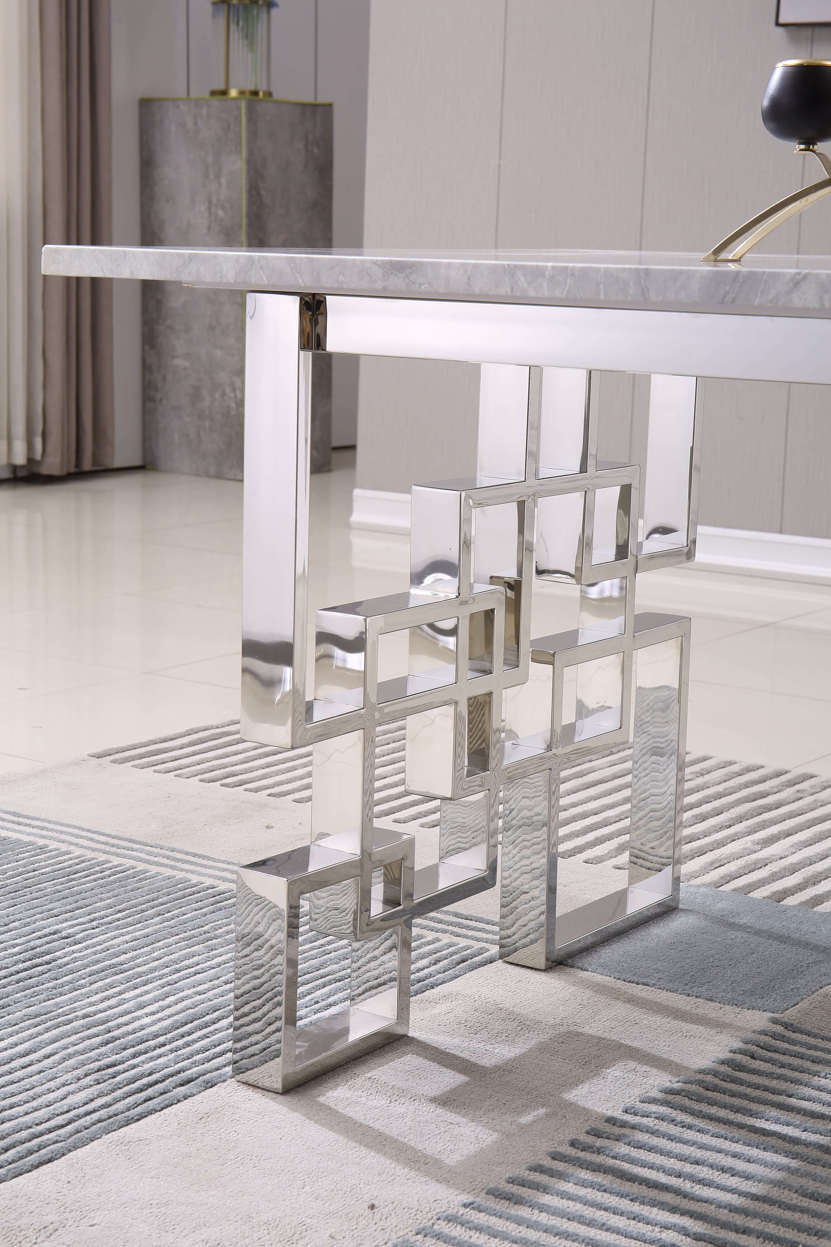 Rectangular Marble Dining Table