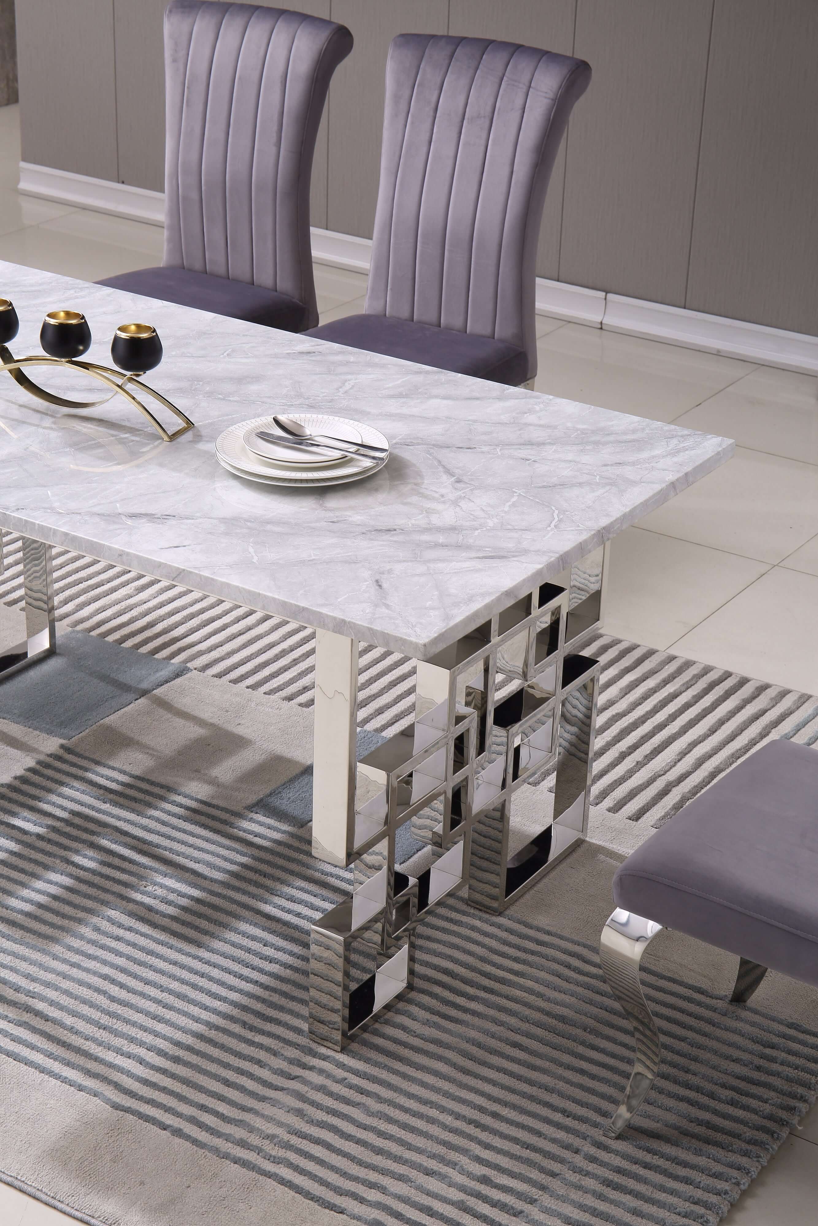 Rectangular Marble Dining Table