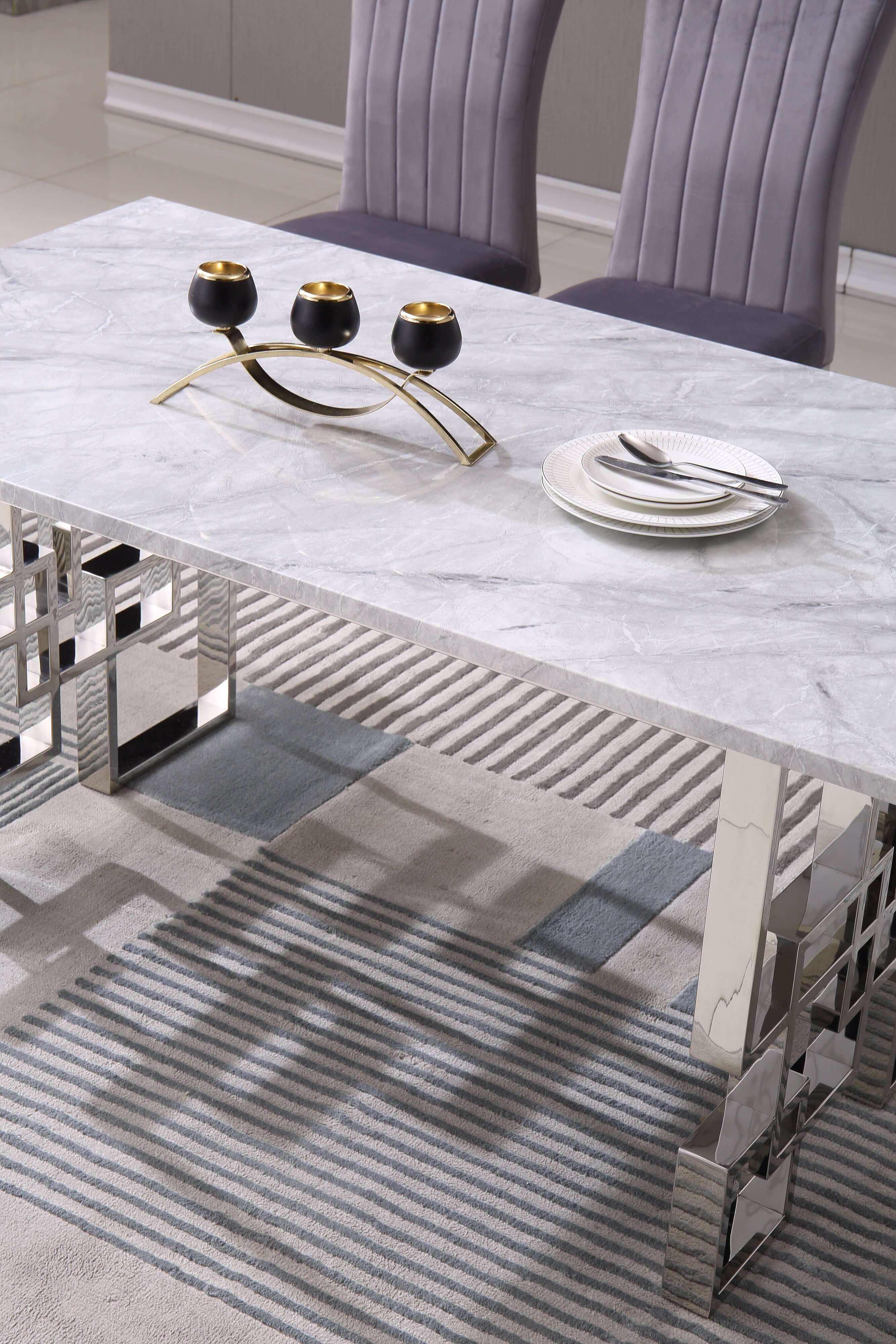 Rectangular Marble Dining Table
