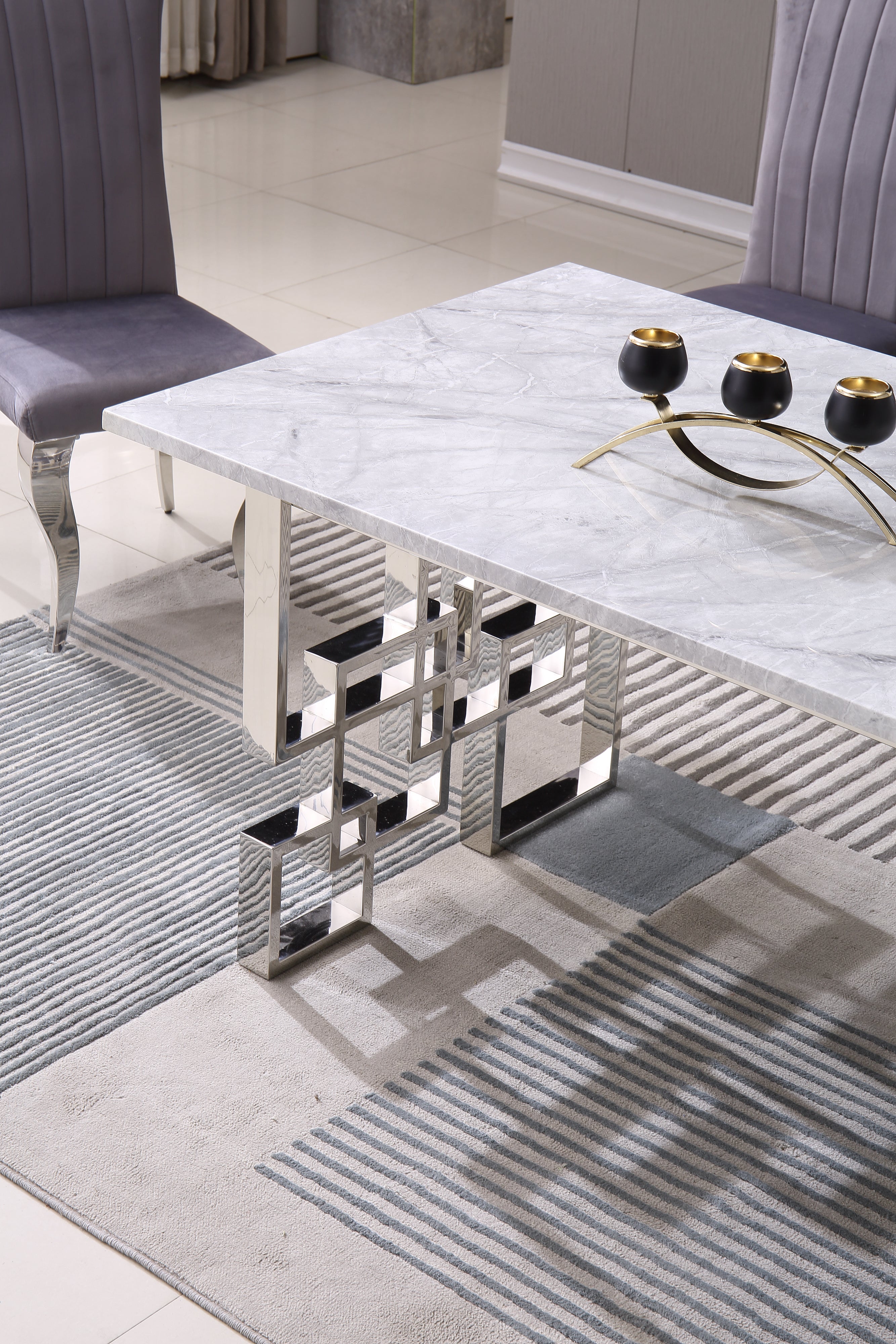 Rectangular Marble Dining Table