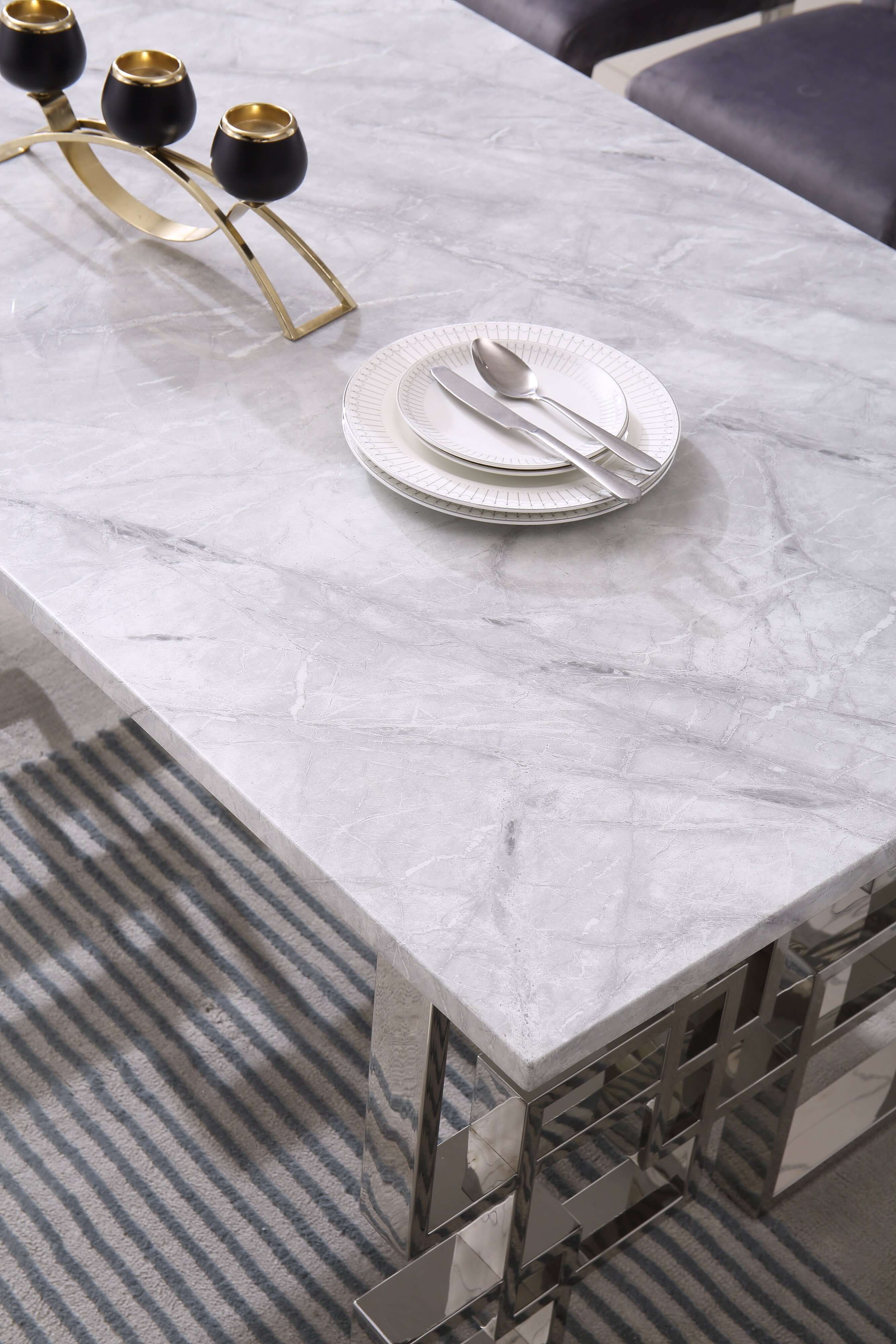 Rectangular Marble Dining Table