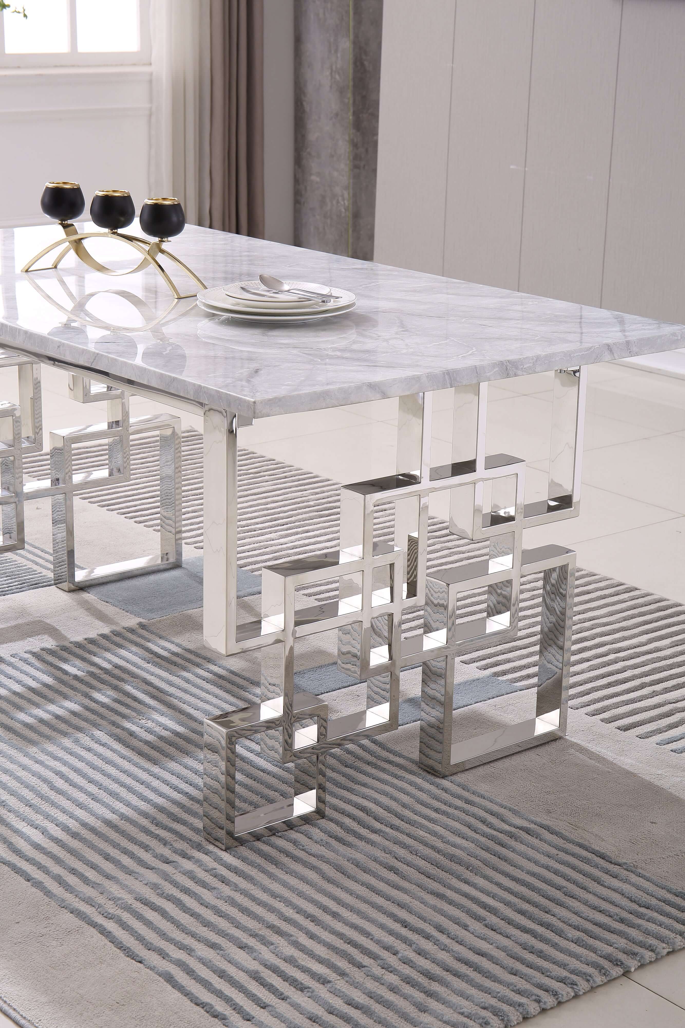 Rectangular Marble Dining Table