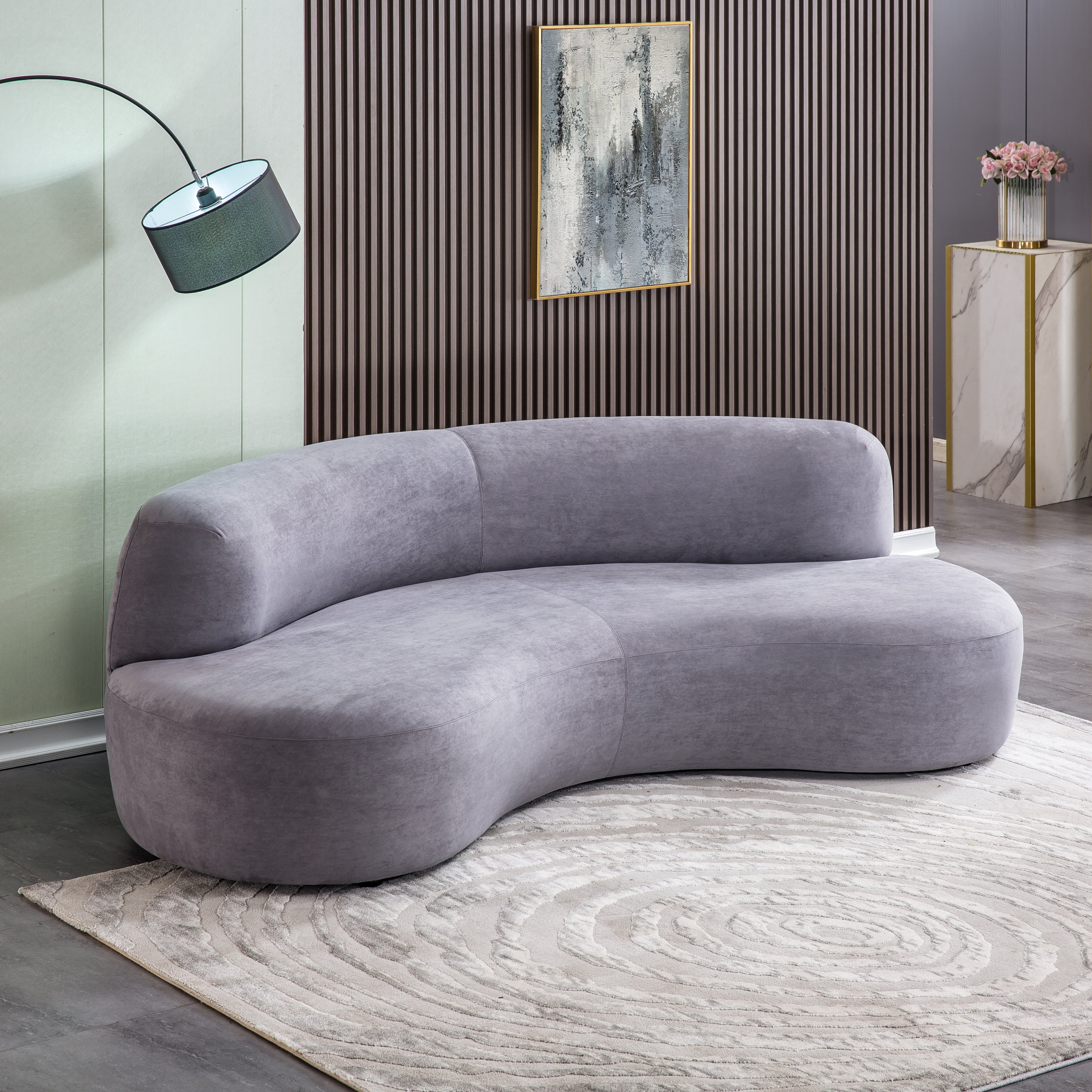 Elegant Curved Sofa