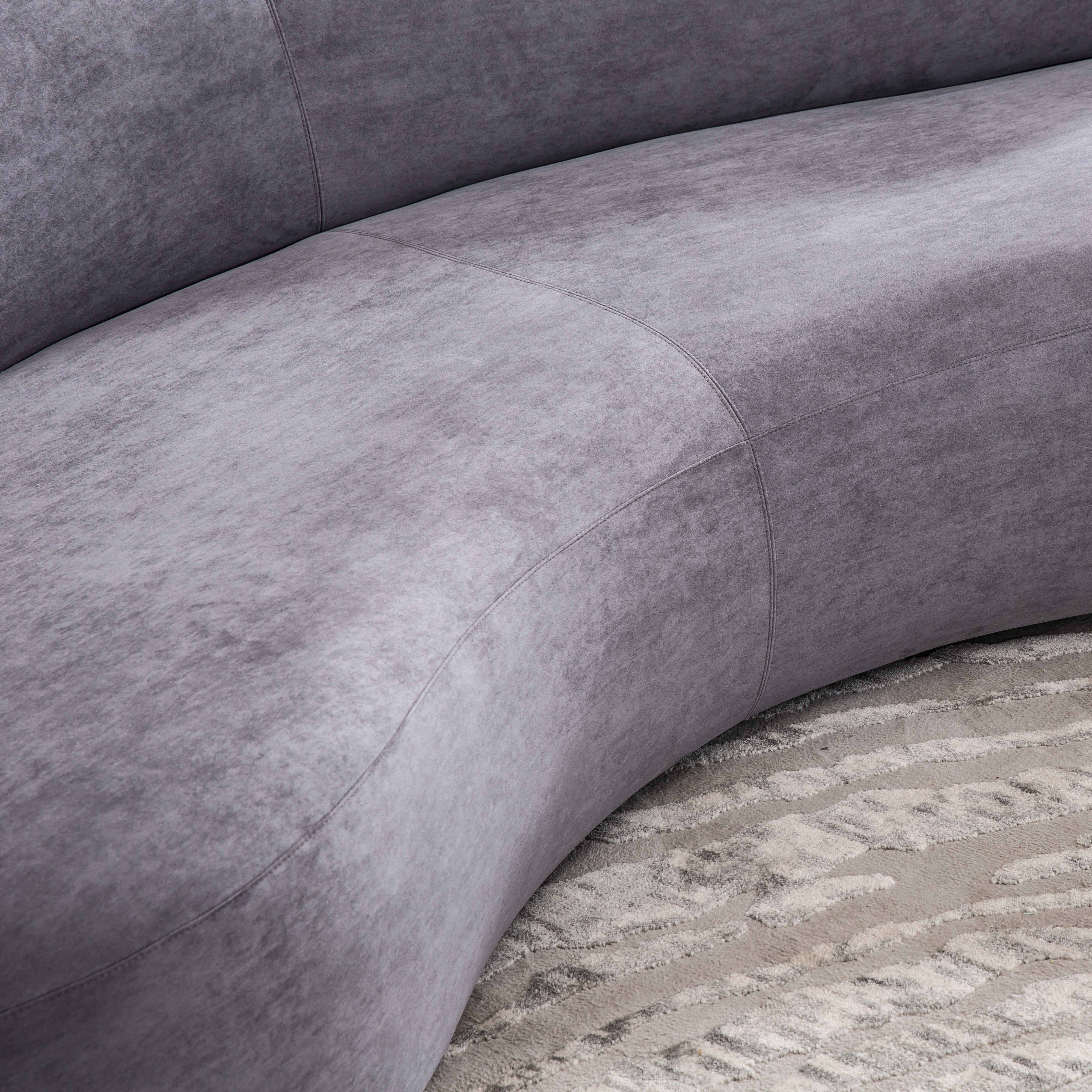 Elegant Curved Sofa