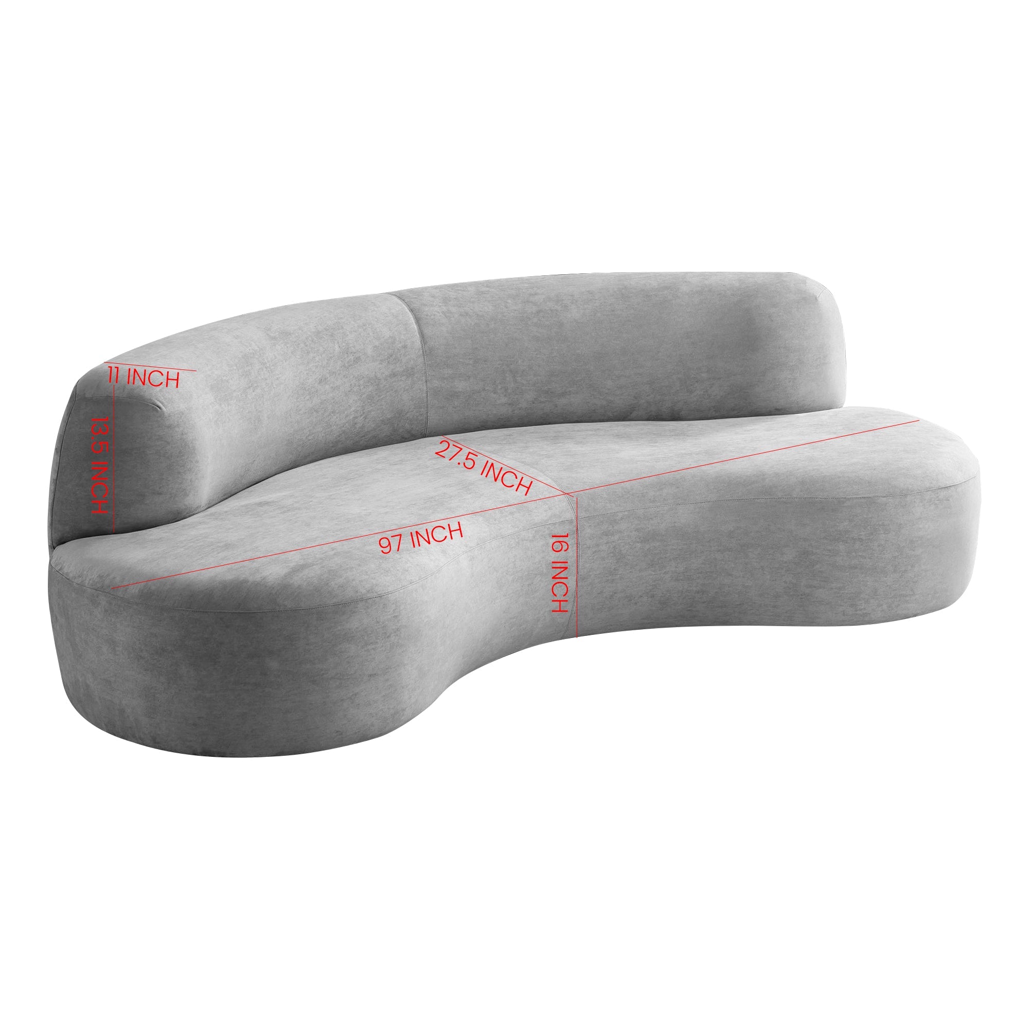 Elegant Curved Sofa