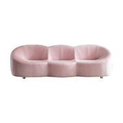 Luxurious Pink Velvet Sofa