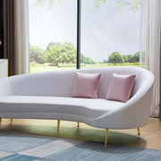 Luxurious Velvet Sofa with Solid Wood Structure