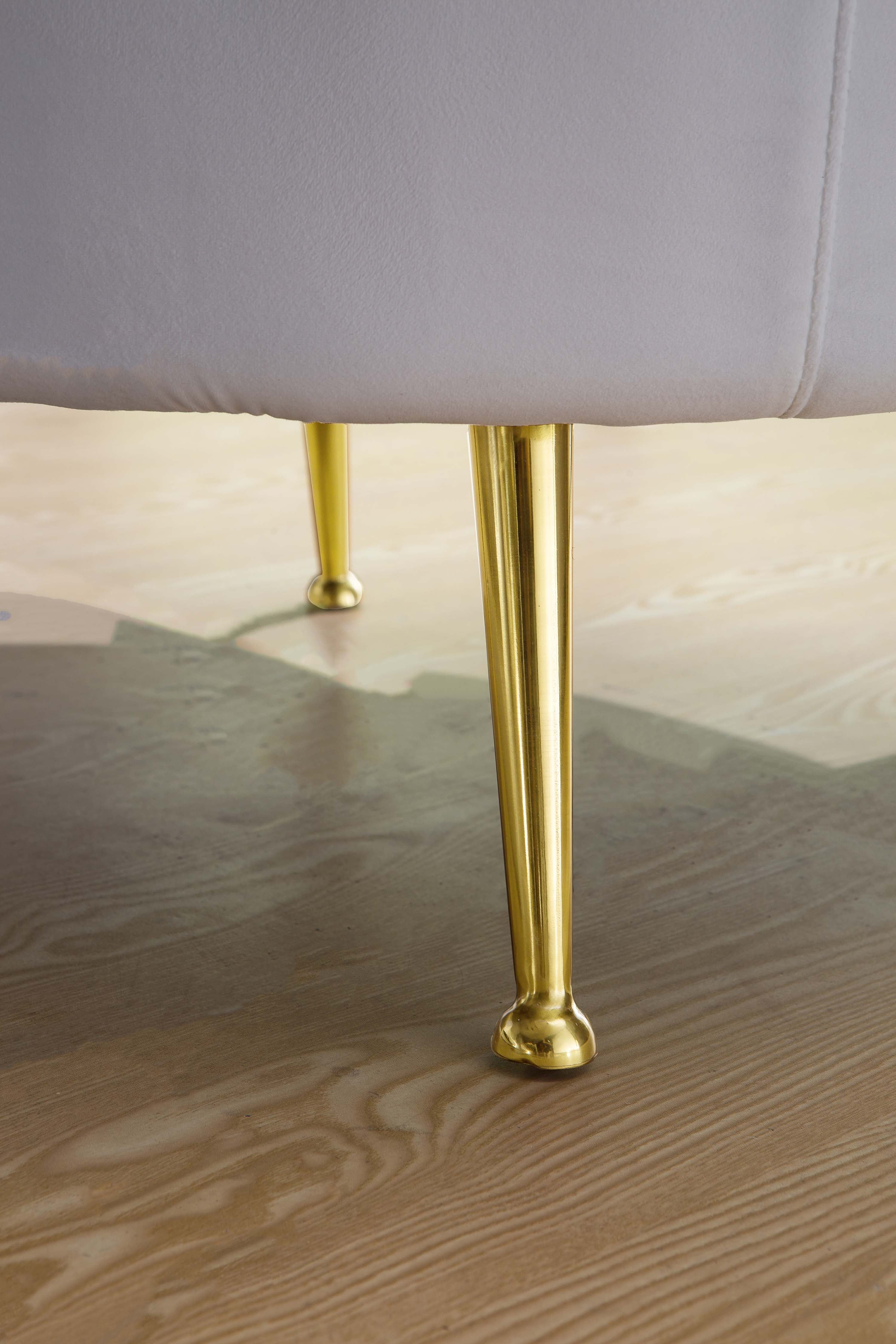 Luxurious Velvet Sofa with Solid Wood Structure