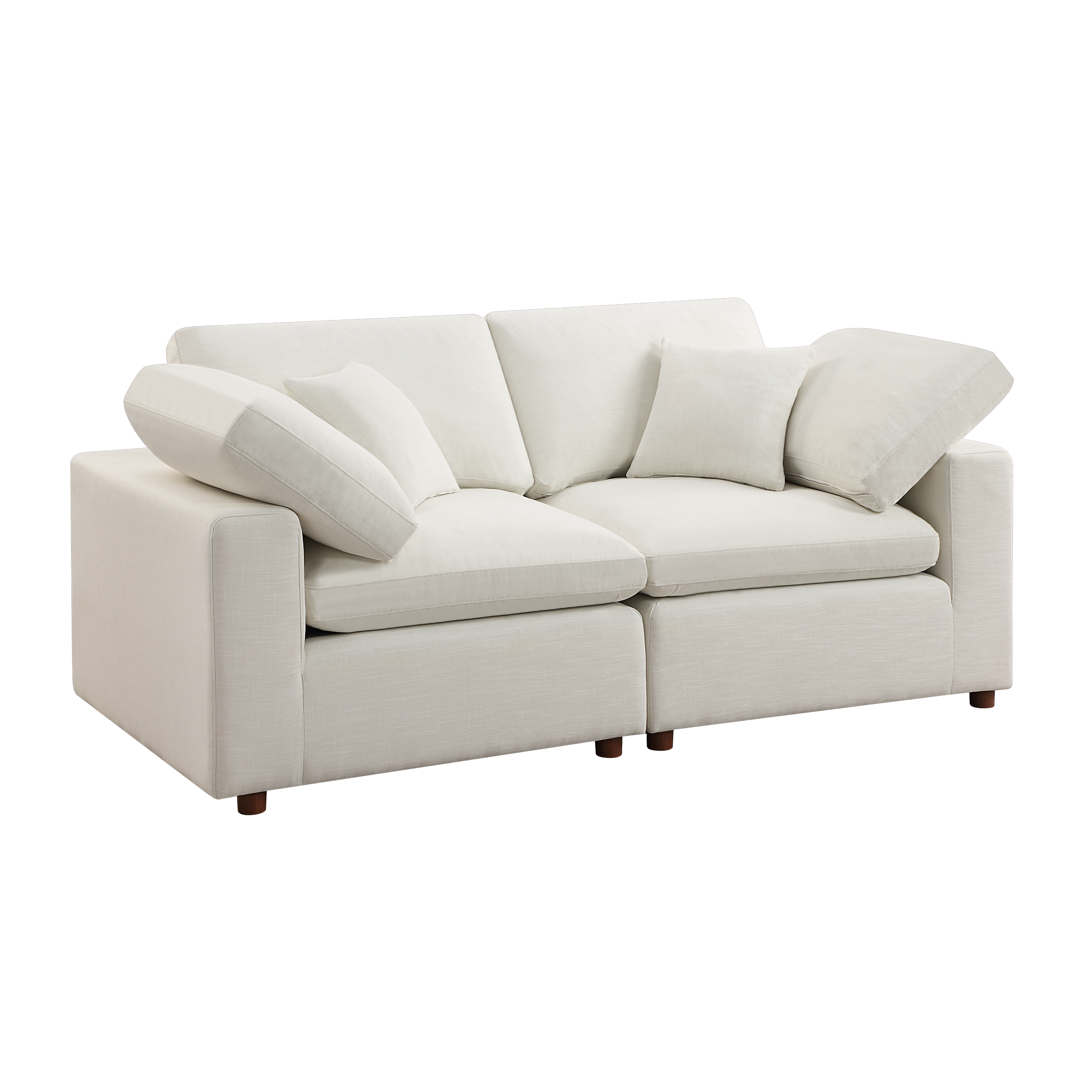 Modular Sofa - Versatile DIY Set with Linen, Viscose, and Polyester Upholstery