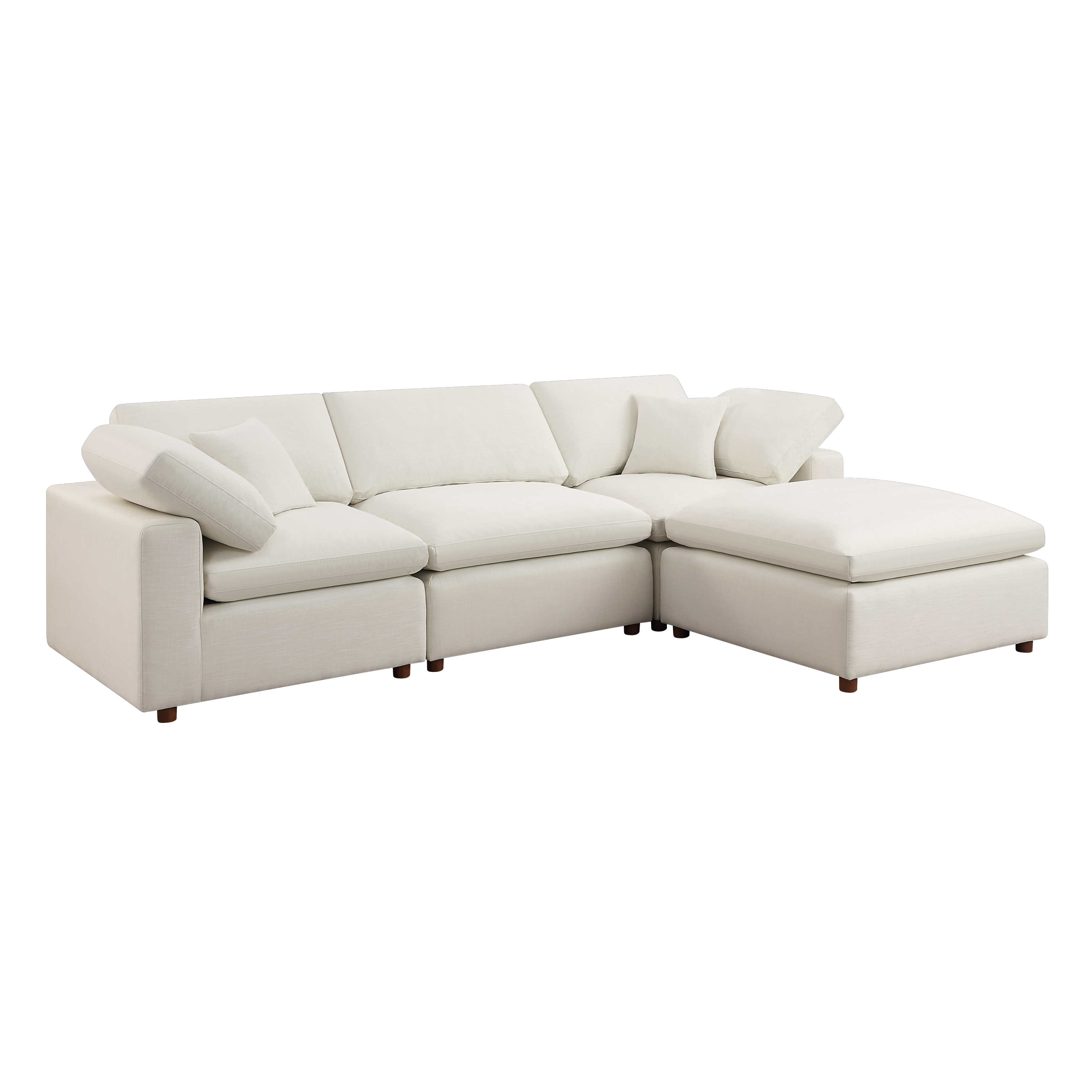 Modular Sofa - Versatile DIY Set with Linen, Viscose, and Polyester Upholstery