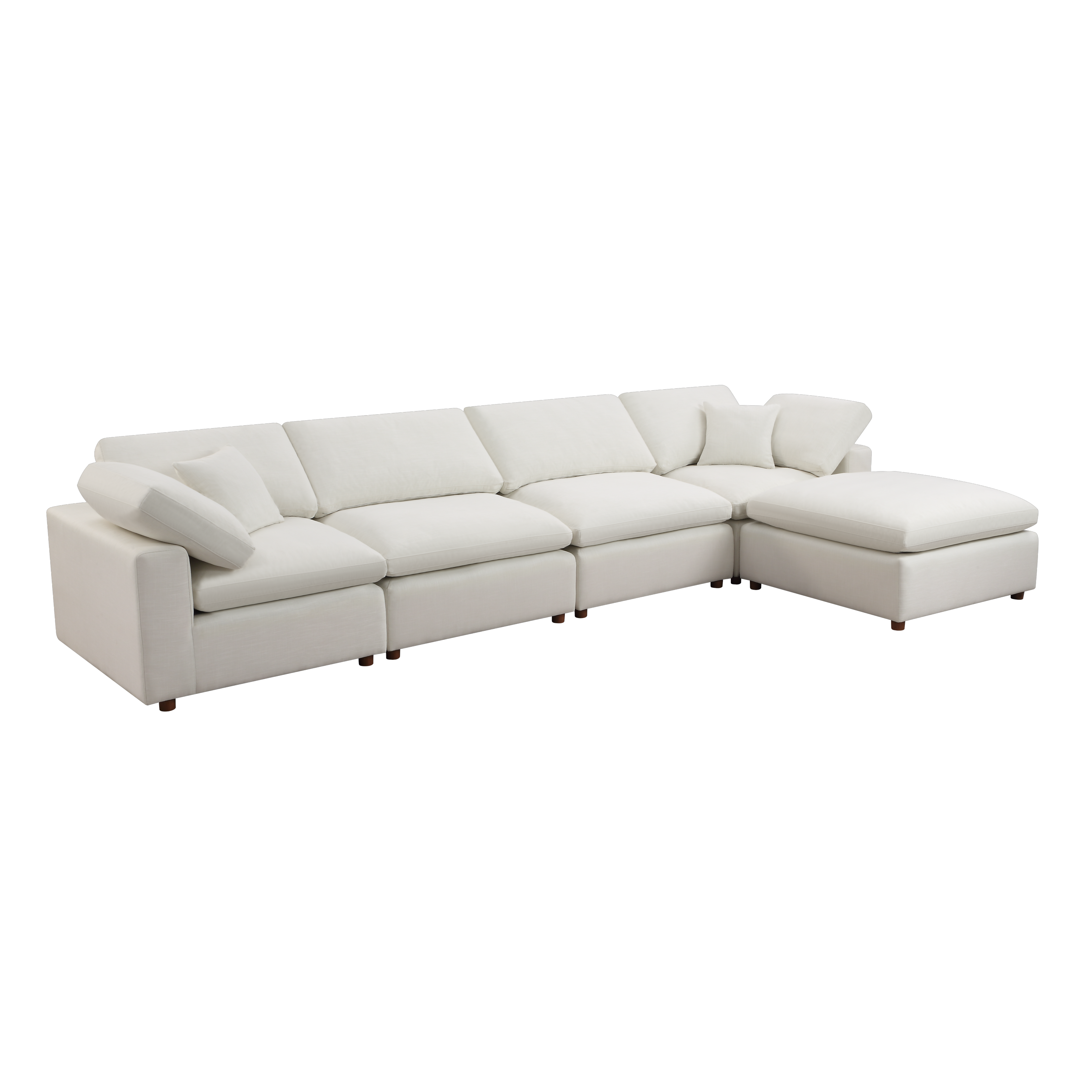 Modular Sofa - Versatile DIY Set with Linen, Viscose, and Polyester Upholstery