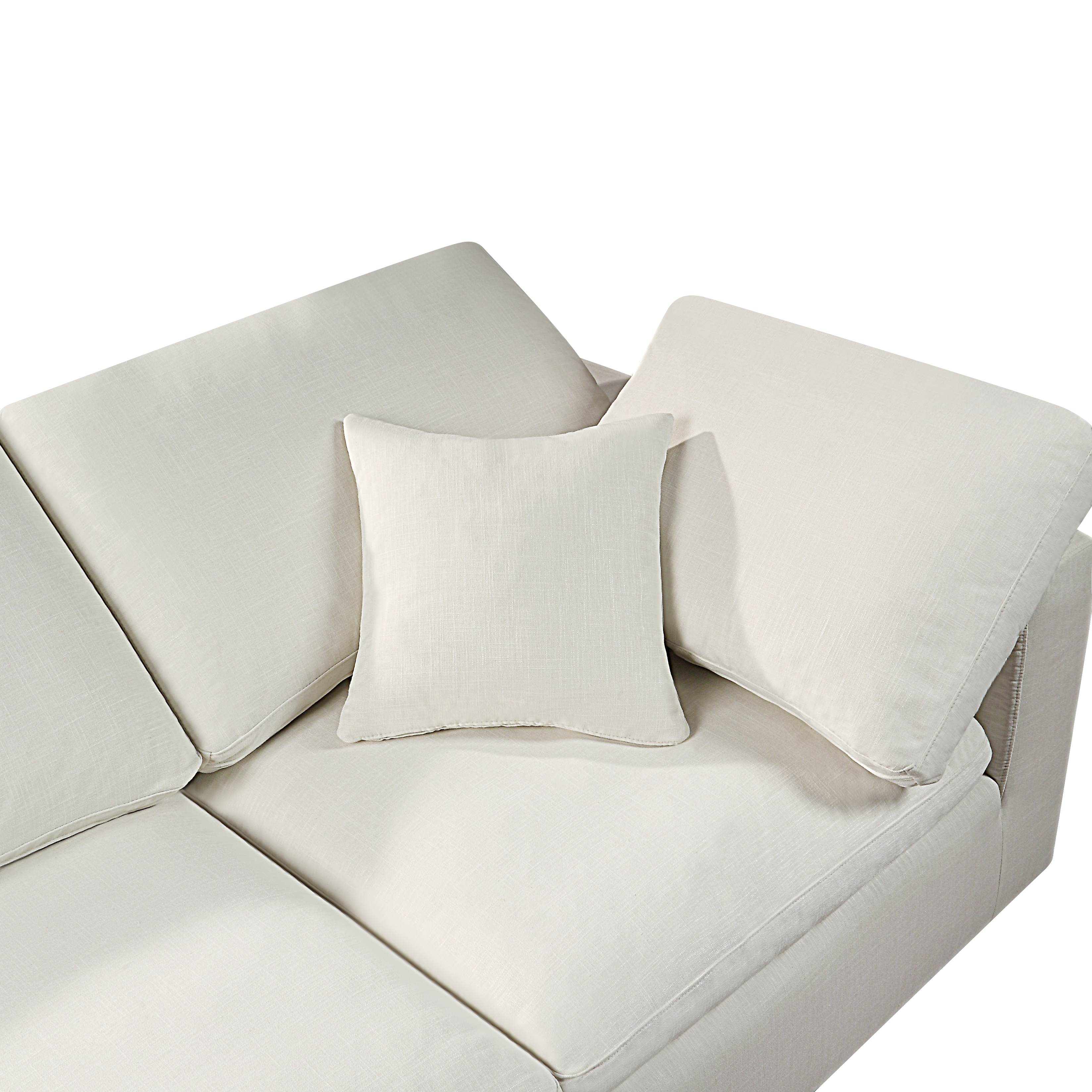 Modular Sofa - Versatile DIY Set with Linen, Viscose, and Polyester Upholstery