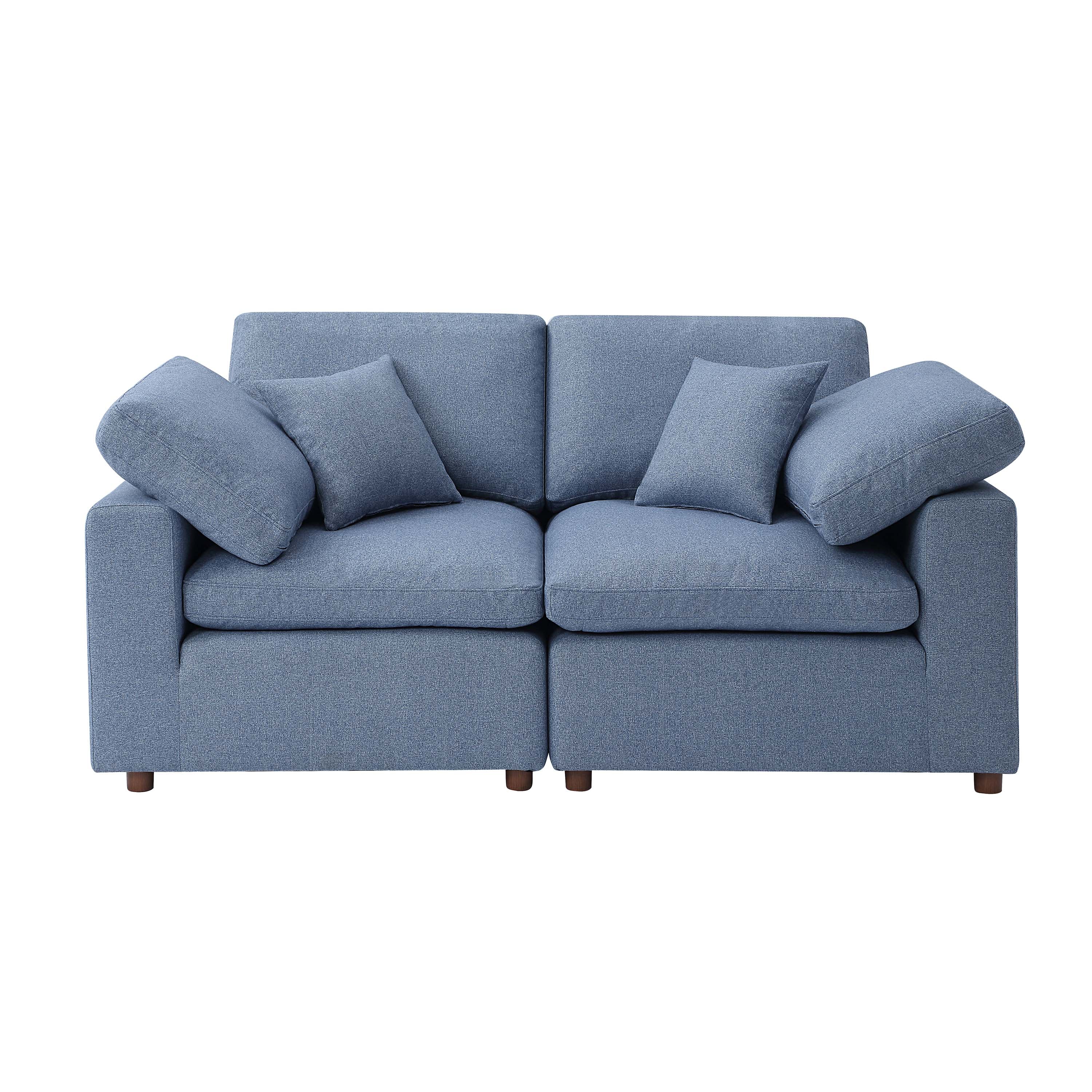 Modular Sofa - Versatile DIY Set with Linen, Viscose, and Polyester Upholstery
