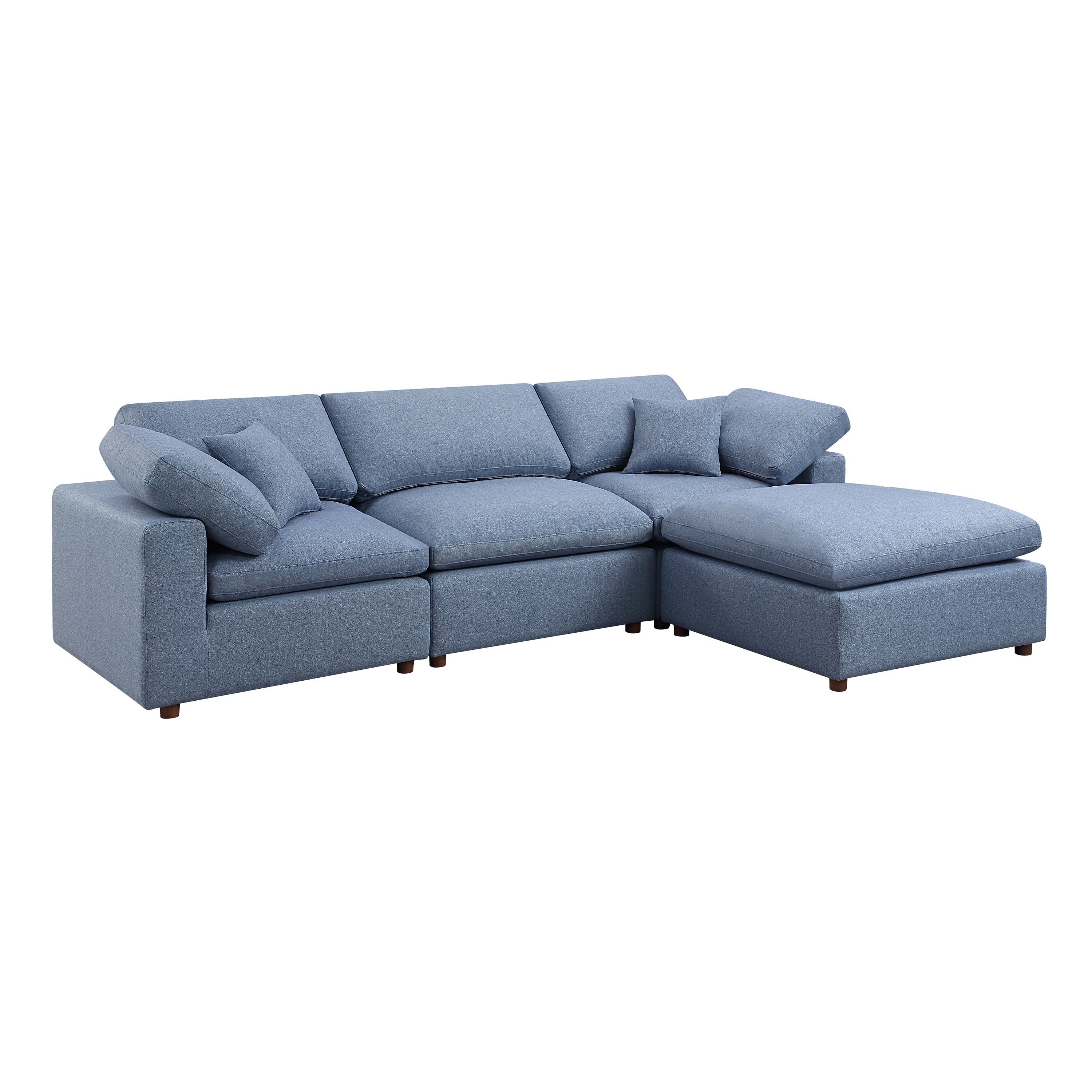 Modular Sofa - Versatile DIY Set with Linen, Viscose, and Polyester Upholstery