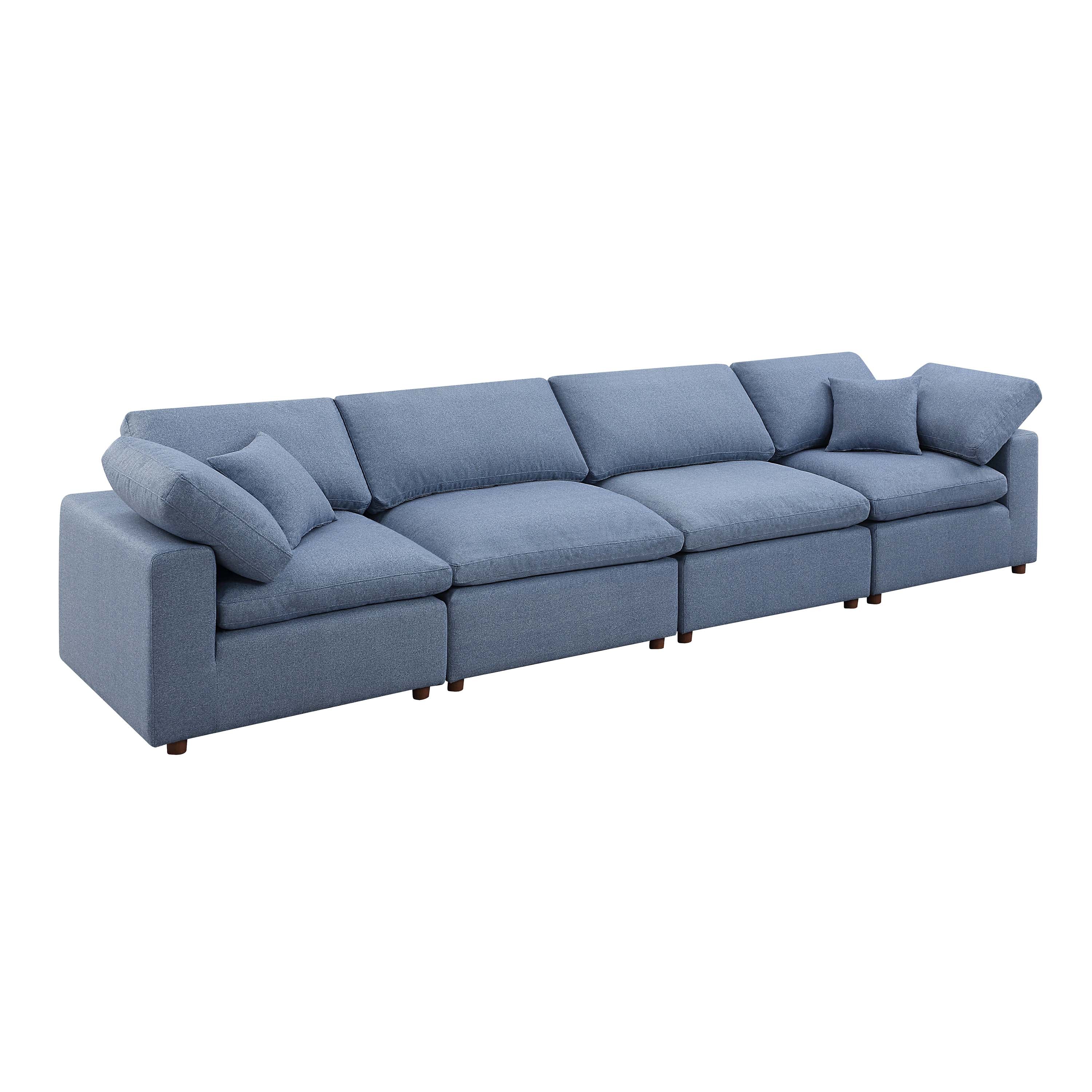 Modular Sofa - Versatile DIY Set with Linen, Viscose, and Polyester Upholstery
