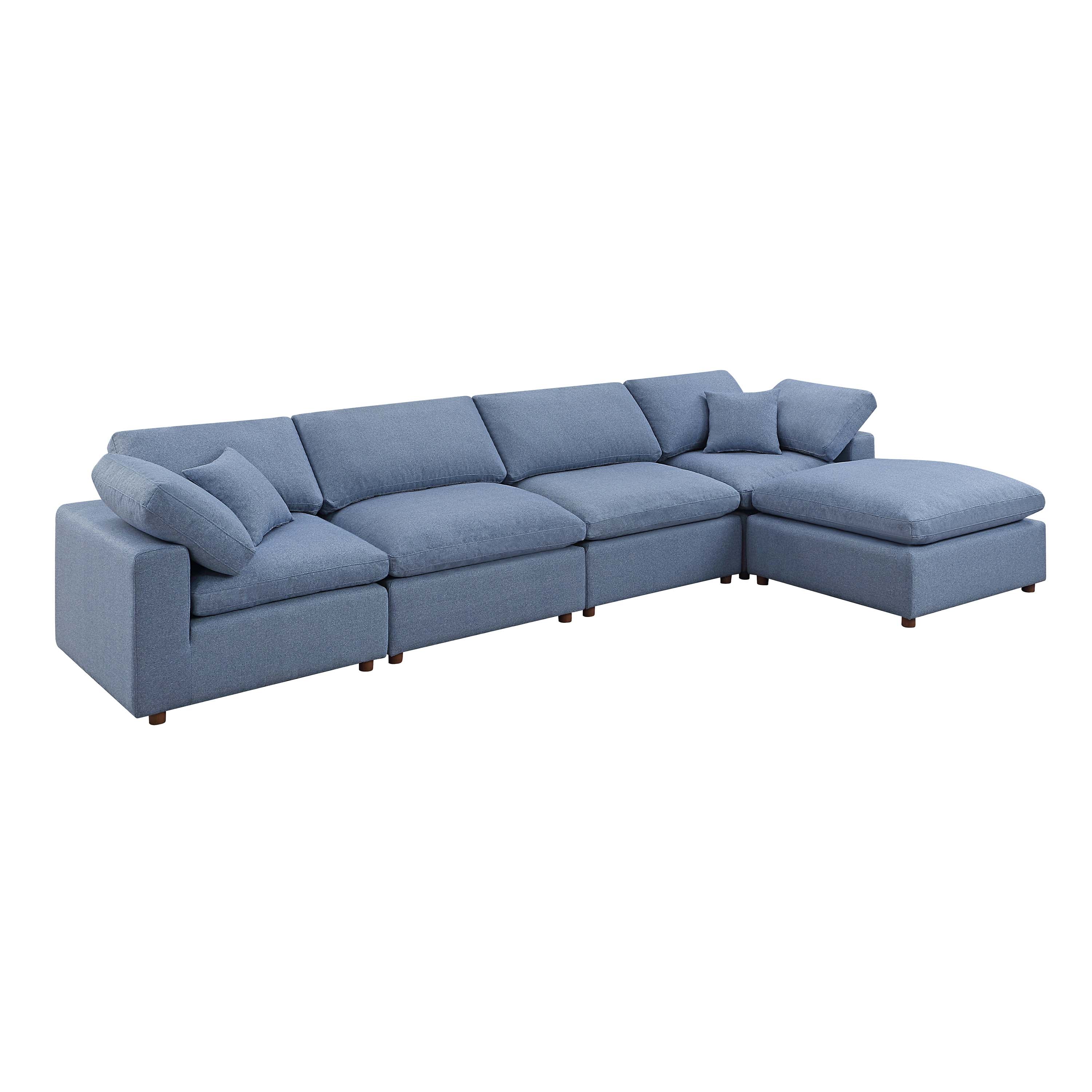 Modular Sofa - Versatile DIY Set with Linen, Viscose, and Polyester Upholstery