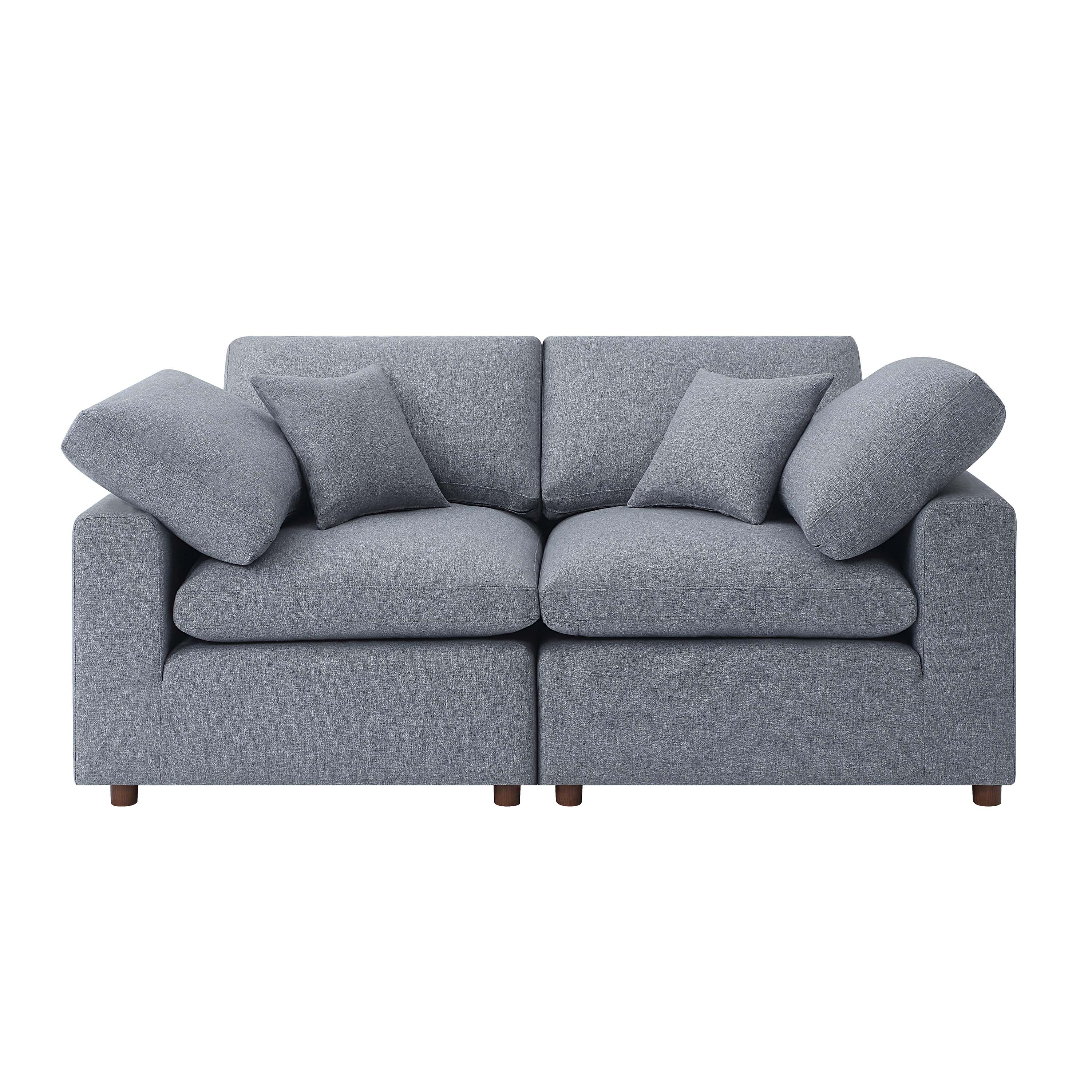 Modular Sofa - Versatile DIY Set with Linen, Viscose, and Polyester Upholstery