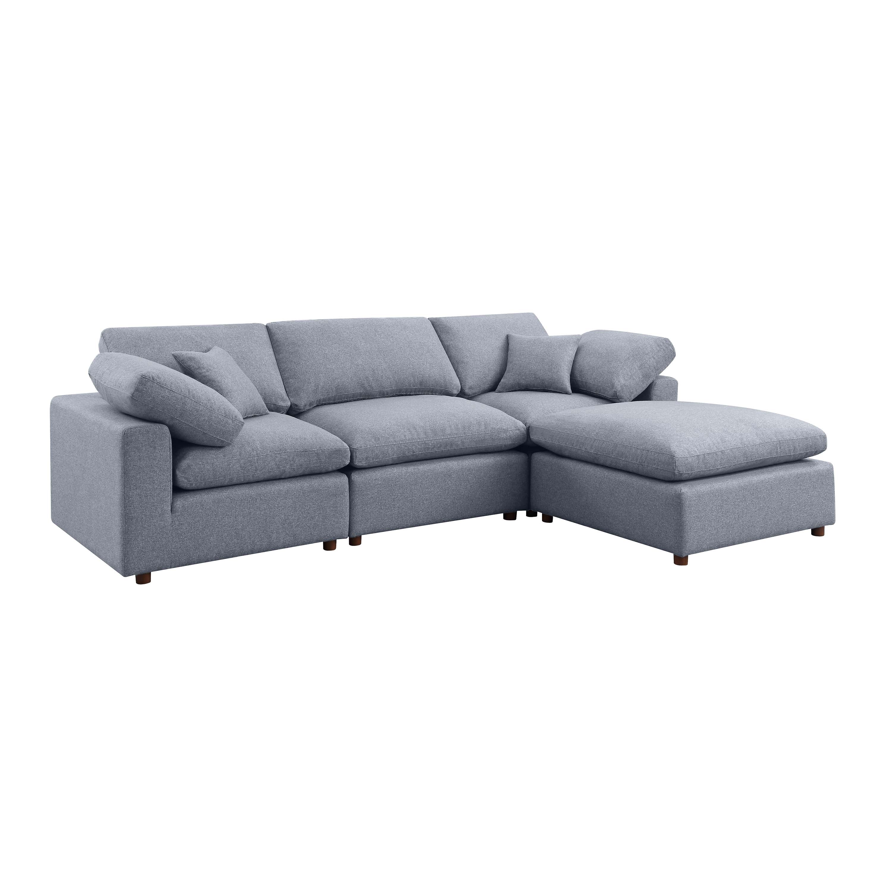 Modular Sofa - Versatile DIY Set with Linen, Viscose, and Polyester Upholstery