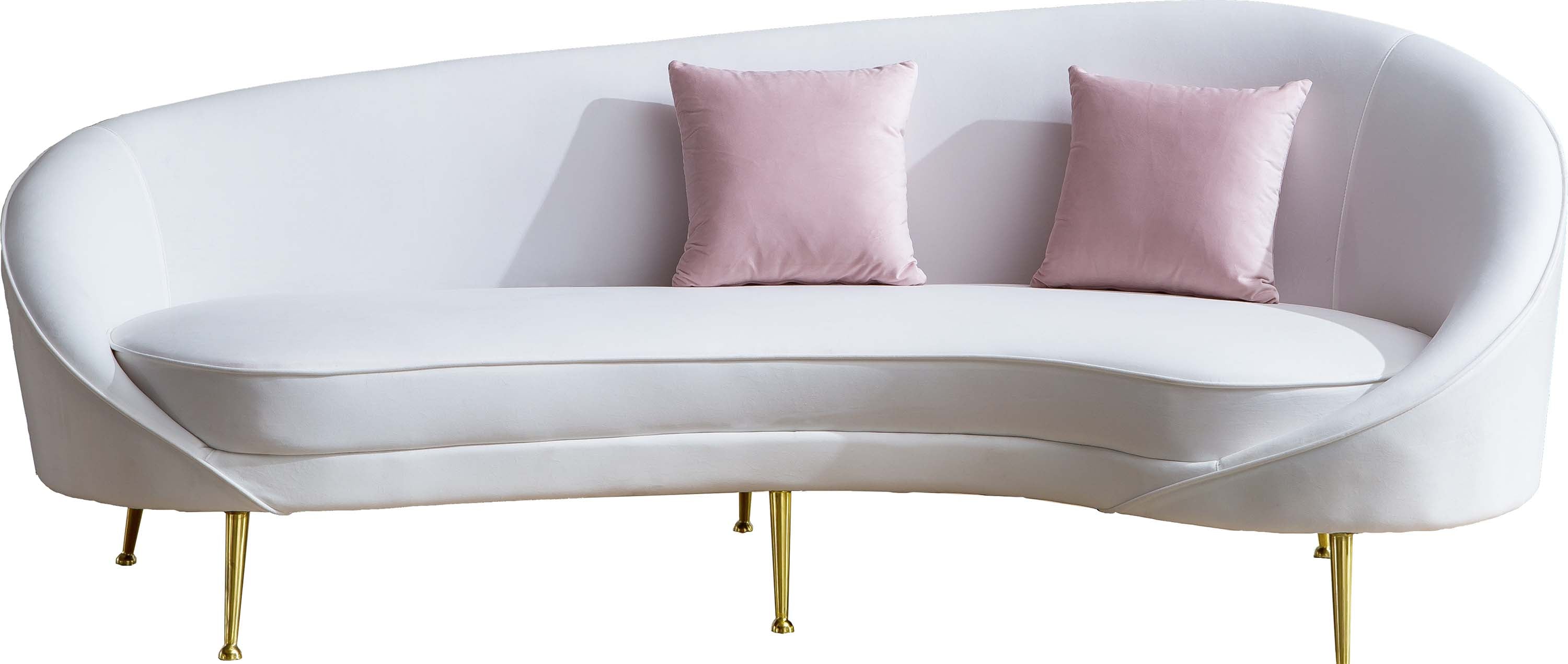 Luxurious Velvet Sofa with Solid Wood Structure