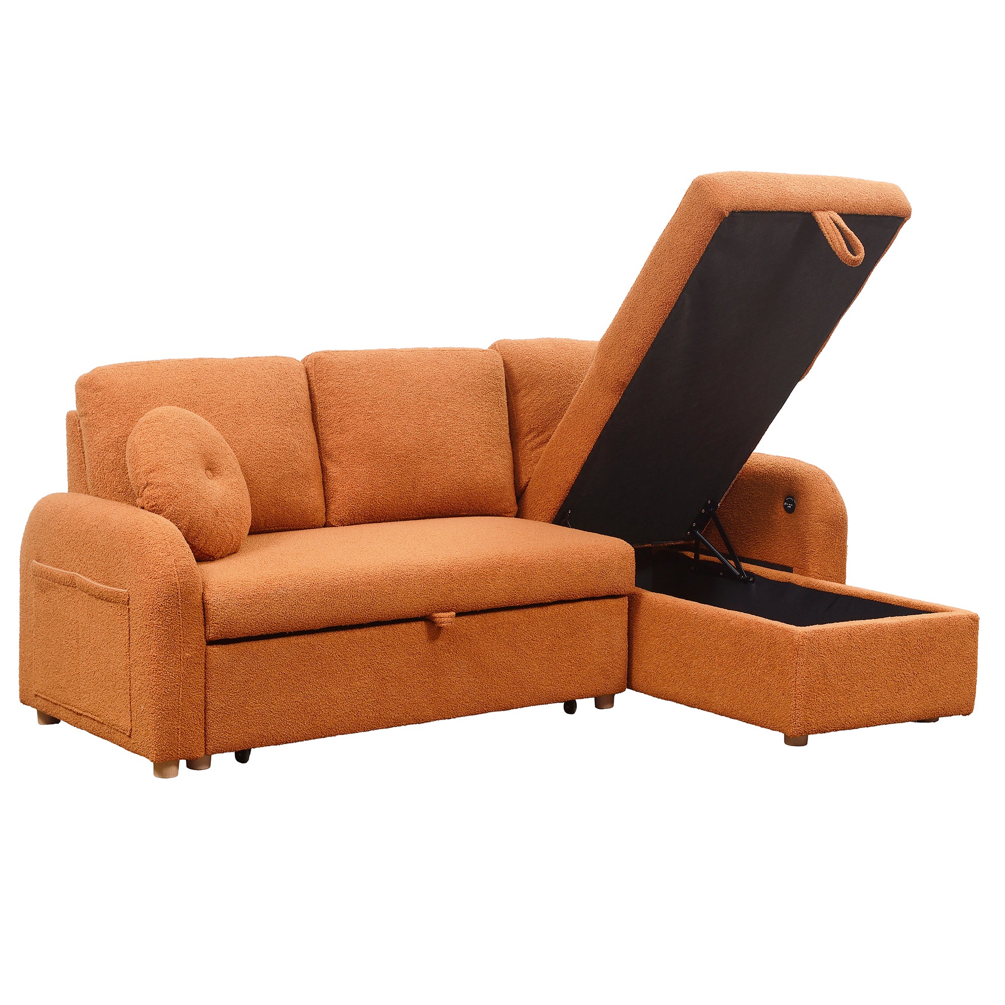 TEDDY VELVET SLEEPER BED