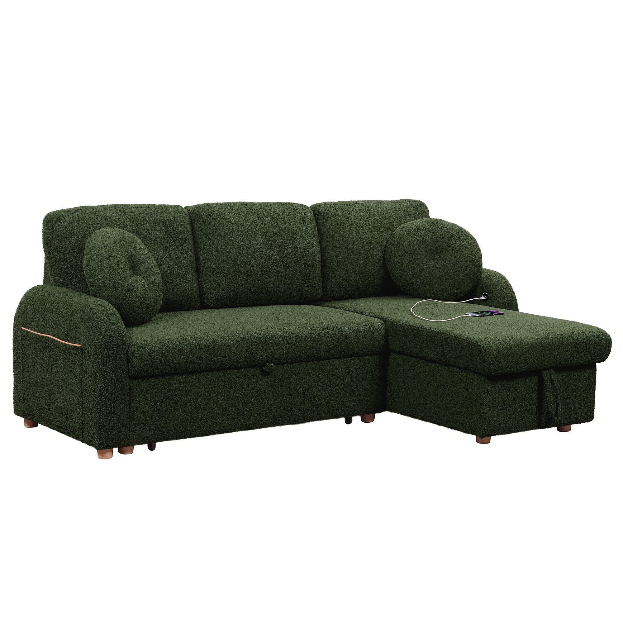 TEDDY VELVET SLEEPER BED