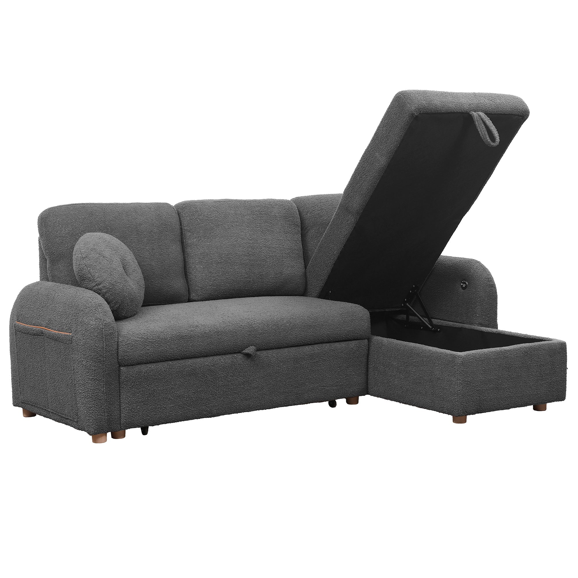 TEDDY VELVET SLEEPER BED