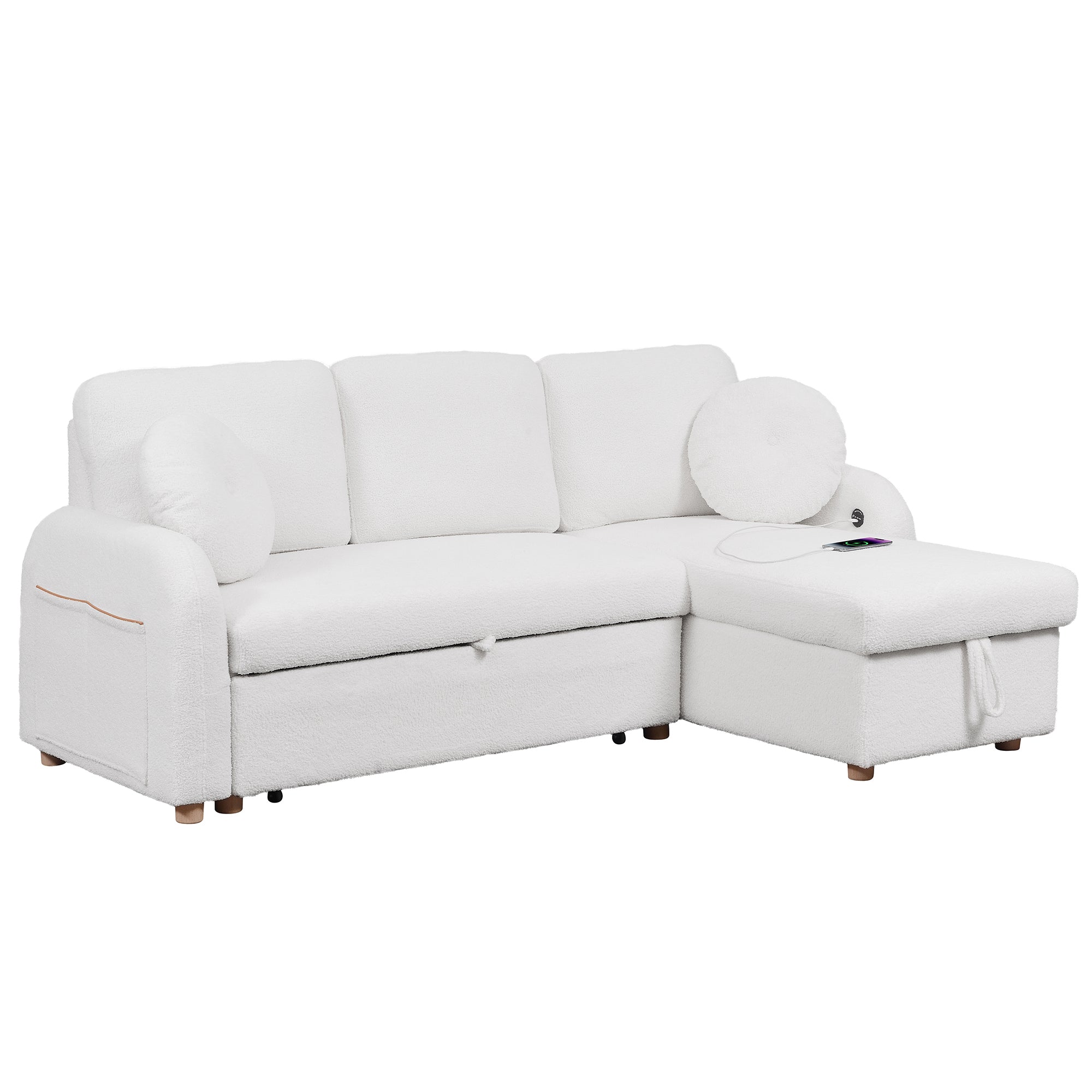 TEDDY VELVET SLEEPER BED