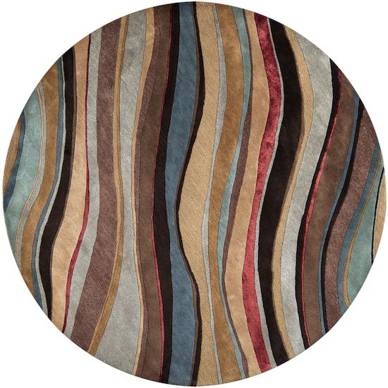 Surya Surya Artist Studio 8' Round Rug | Meri Furniture