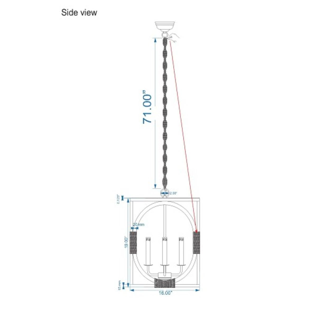 Surya Surya Braylee Ceiling Light | Meri Furniture