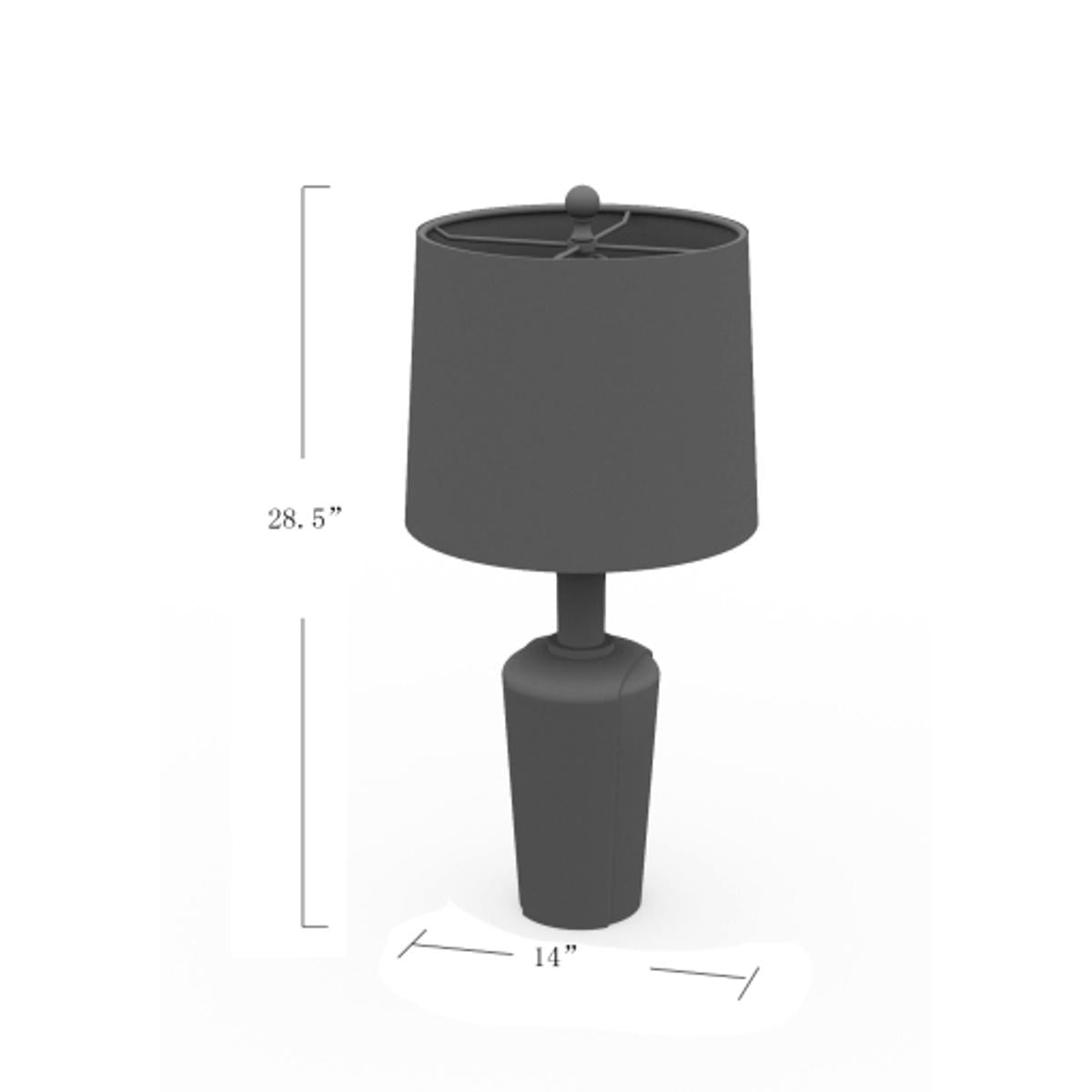 Surya Surya Capitan Table Lamp | Meri Furniture