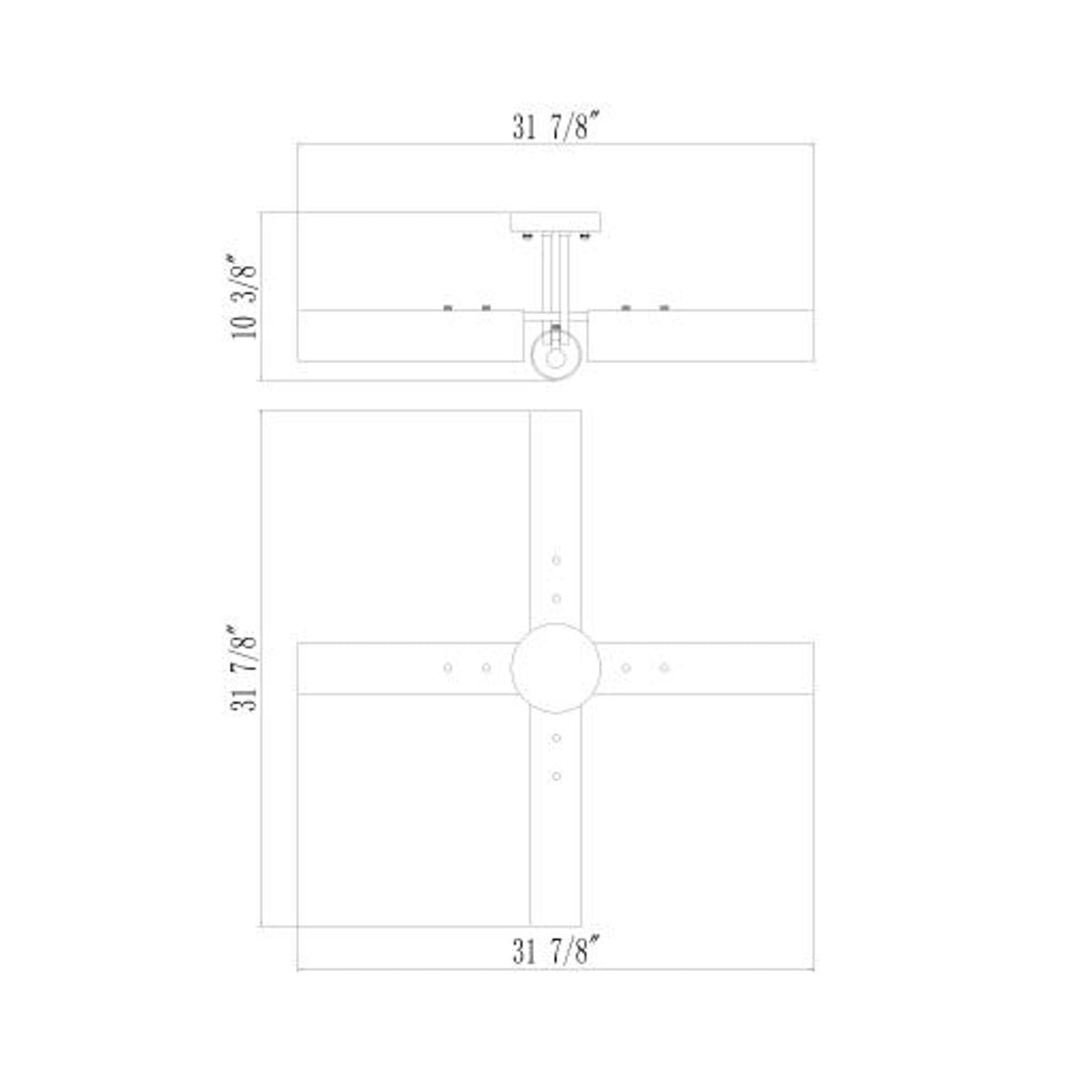 Surya Surya Clapton Ceiling Light | Meri Furniture
