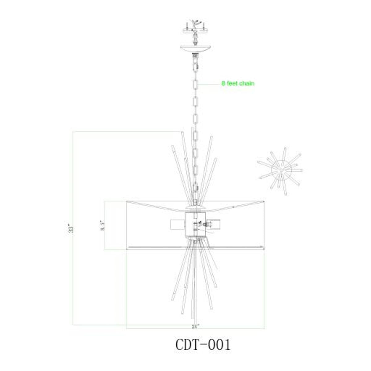 Surya Surya Conduit Ceiling Light | Meri Furniture