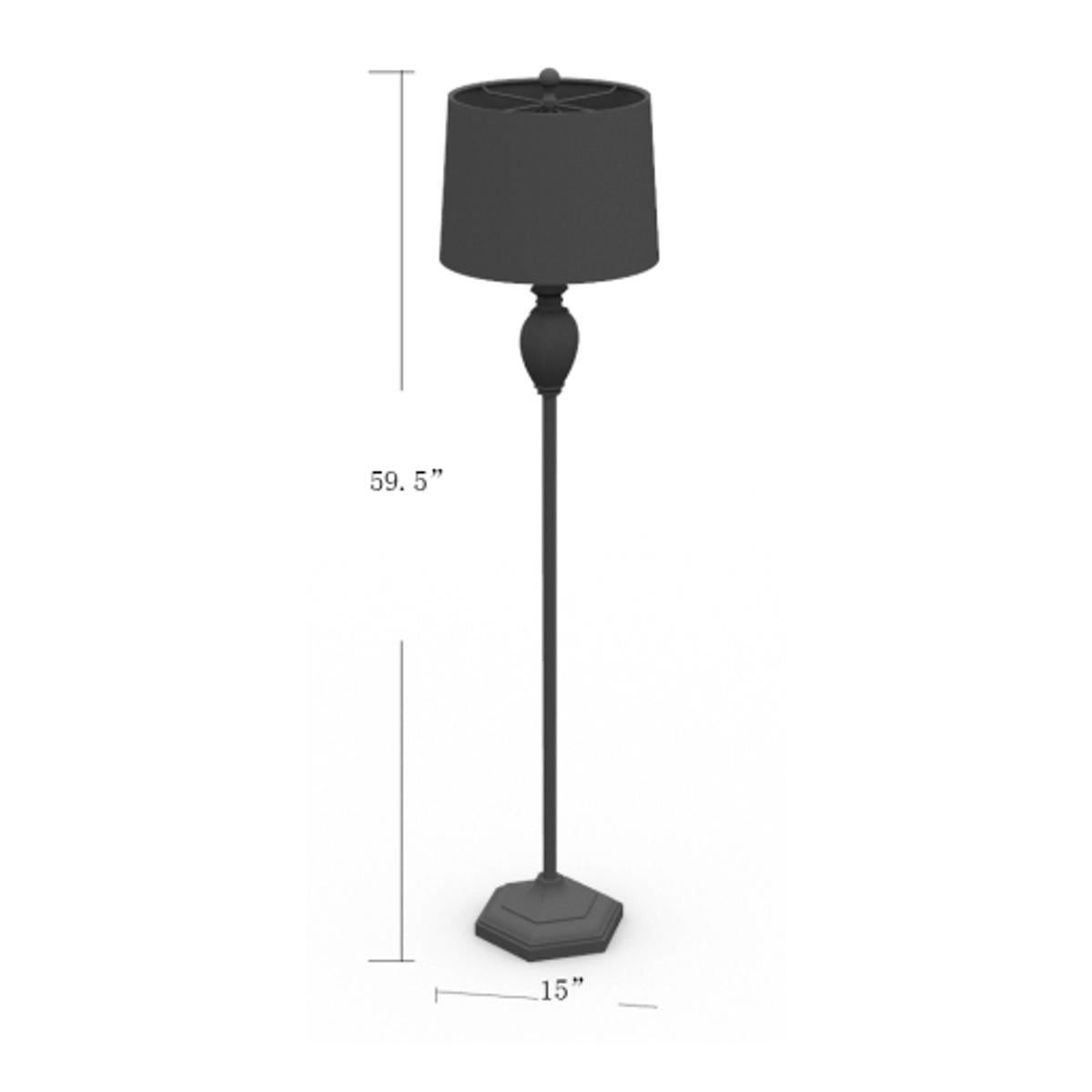 Surya Surya Eburne Floor Lamp | Meri Furniture