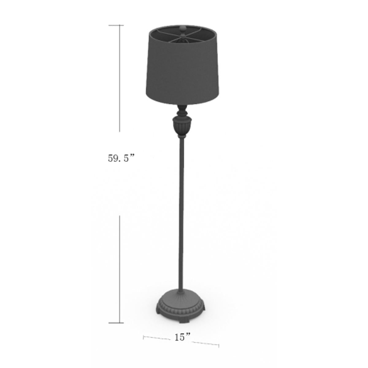 Surya Surya Elgood Floor Lamp | Meri Furniture